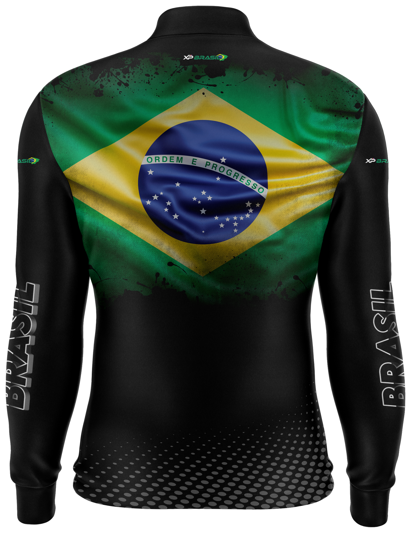 Camisa Agro Feminina XP Brasil Bandeira do Brasil com Proteção UV50+