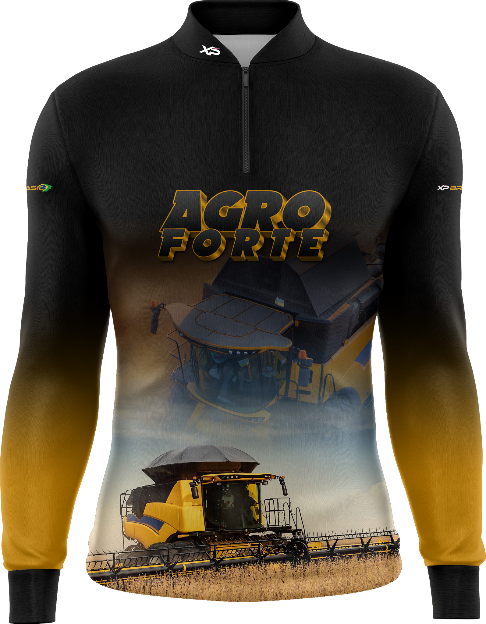 Camiseta Masculina Manga Longa XP BRASIL - AGRO 008