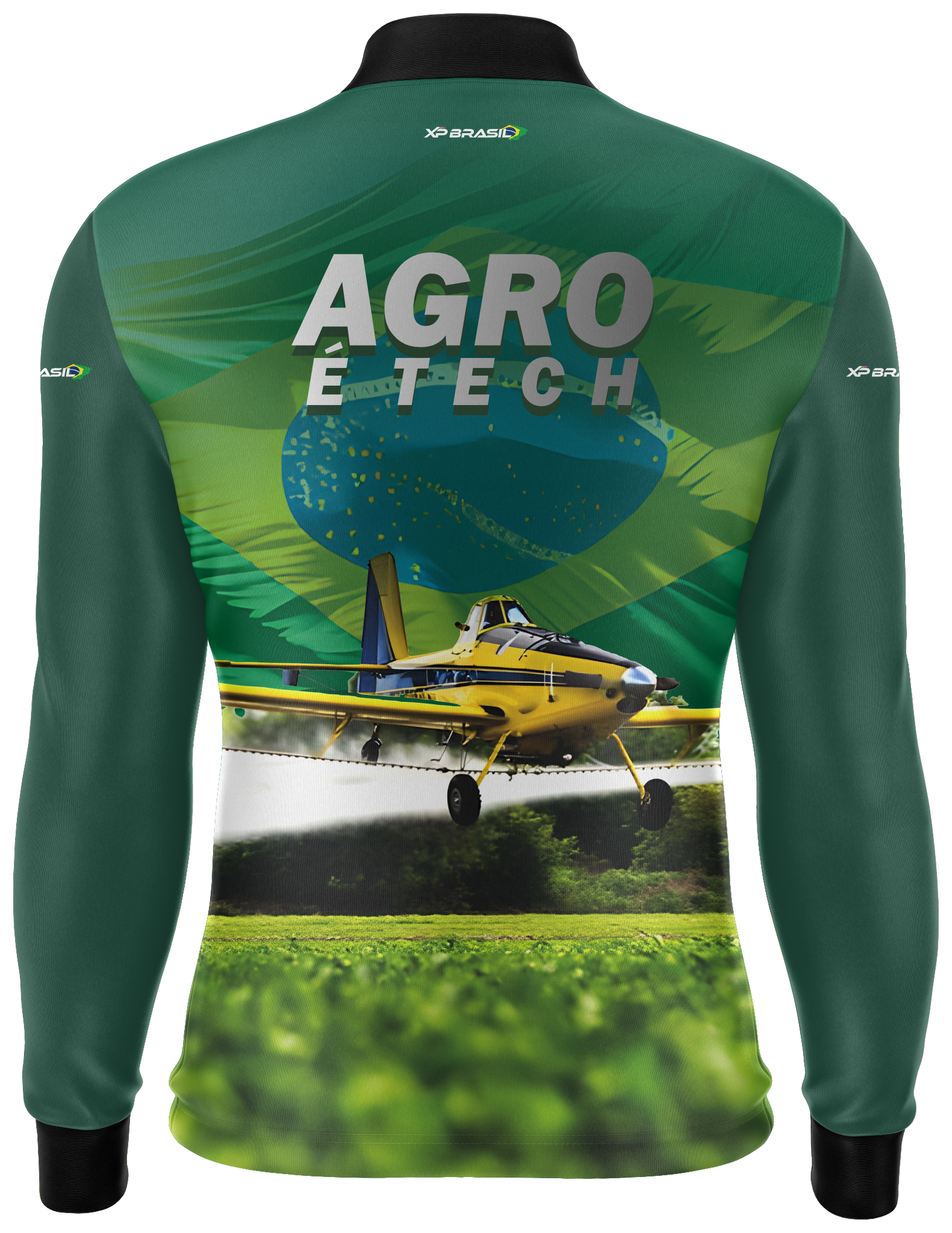 Camiseta Masculina Manga Longa XP BRASIL - AGRO 009