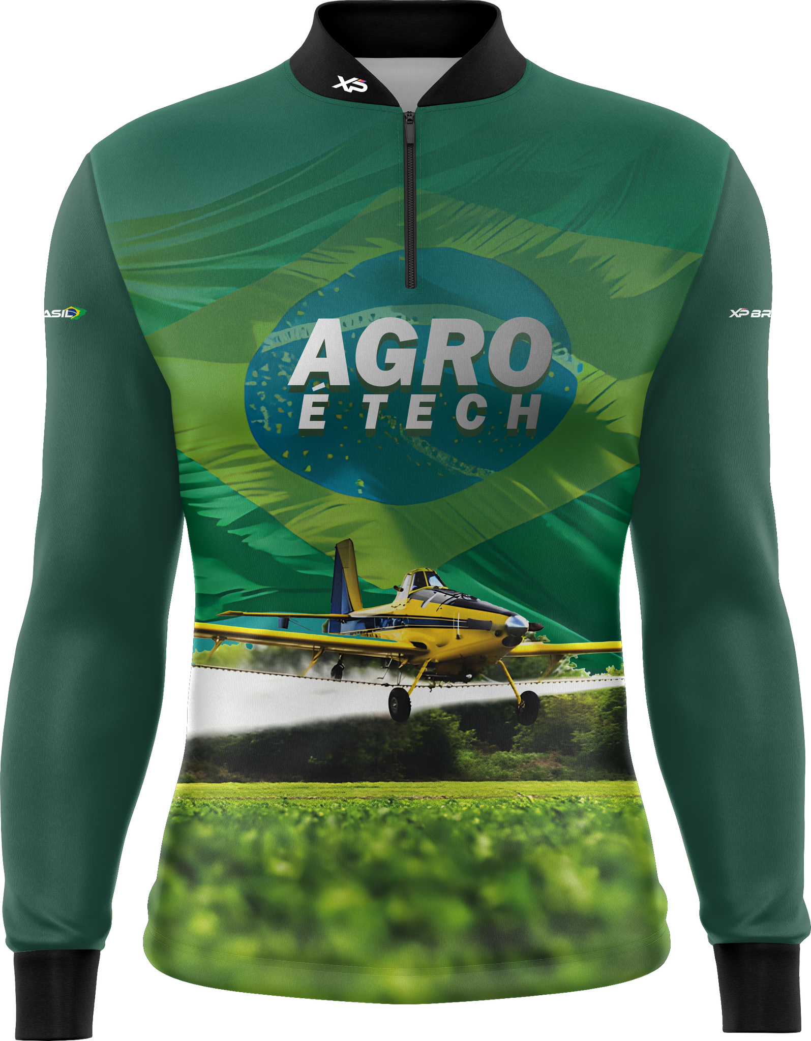 Camiseta Masculina Manga Longa XP BRASIL - AGRO 009