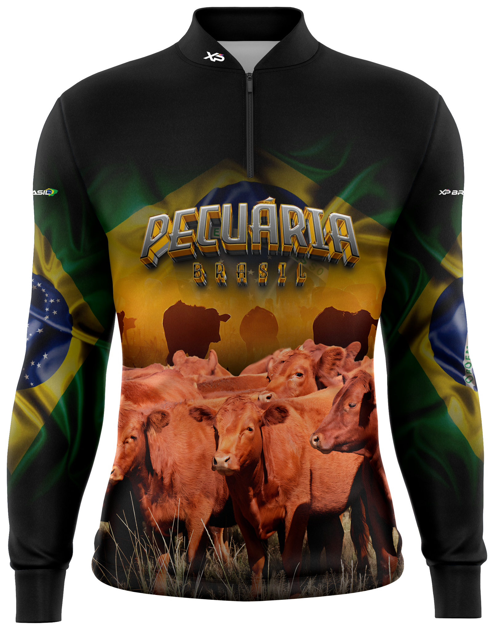 Camisa Agro Feminina XP Brasil Pecuária Brasil com Proteção UV50+