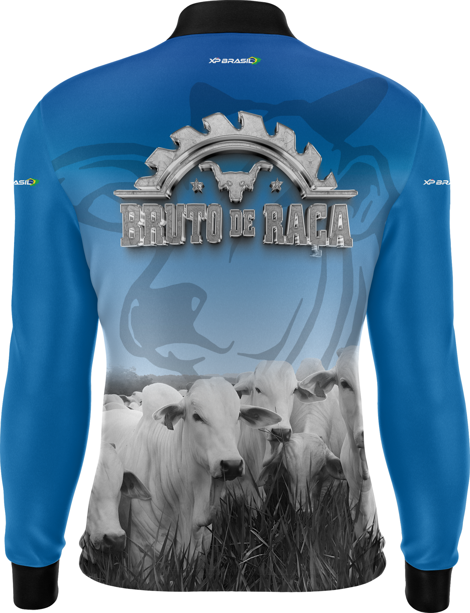 Camisa Agro Feminina XP Brasil Bruto de Raça com Proteção UV50+