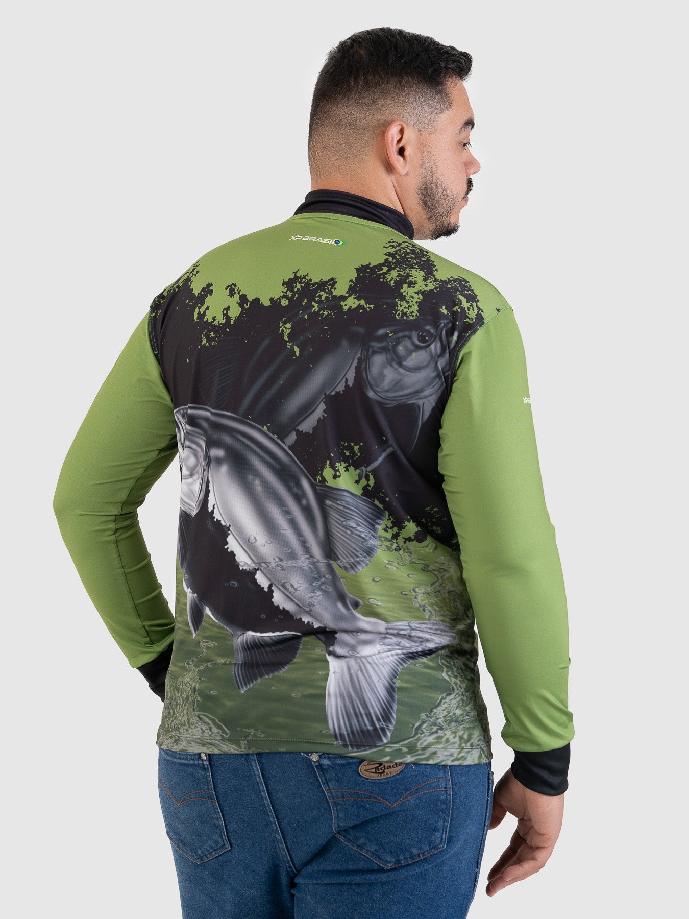 Camiseta Masculina Manga Longa XP BRASIL - PESCA 006
