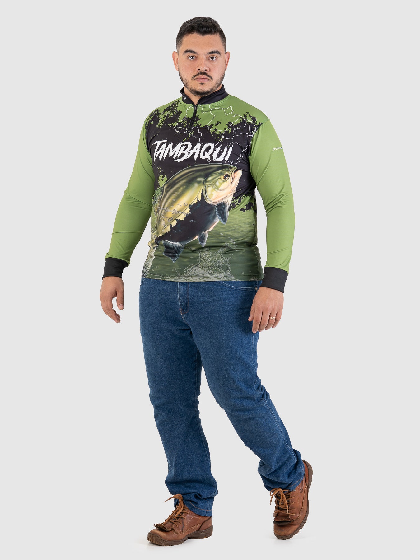 Camiseta Masculina Manga Longa XP BRASIL - PESCA 006