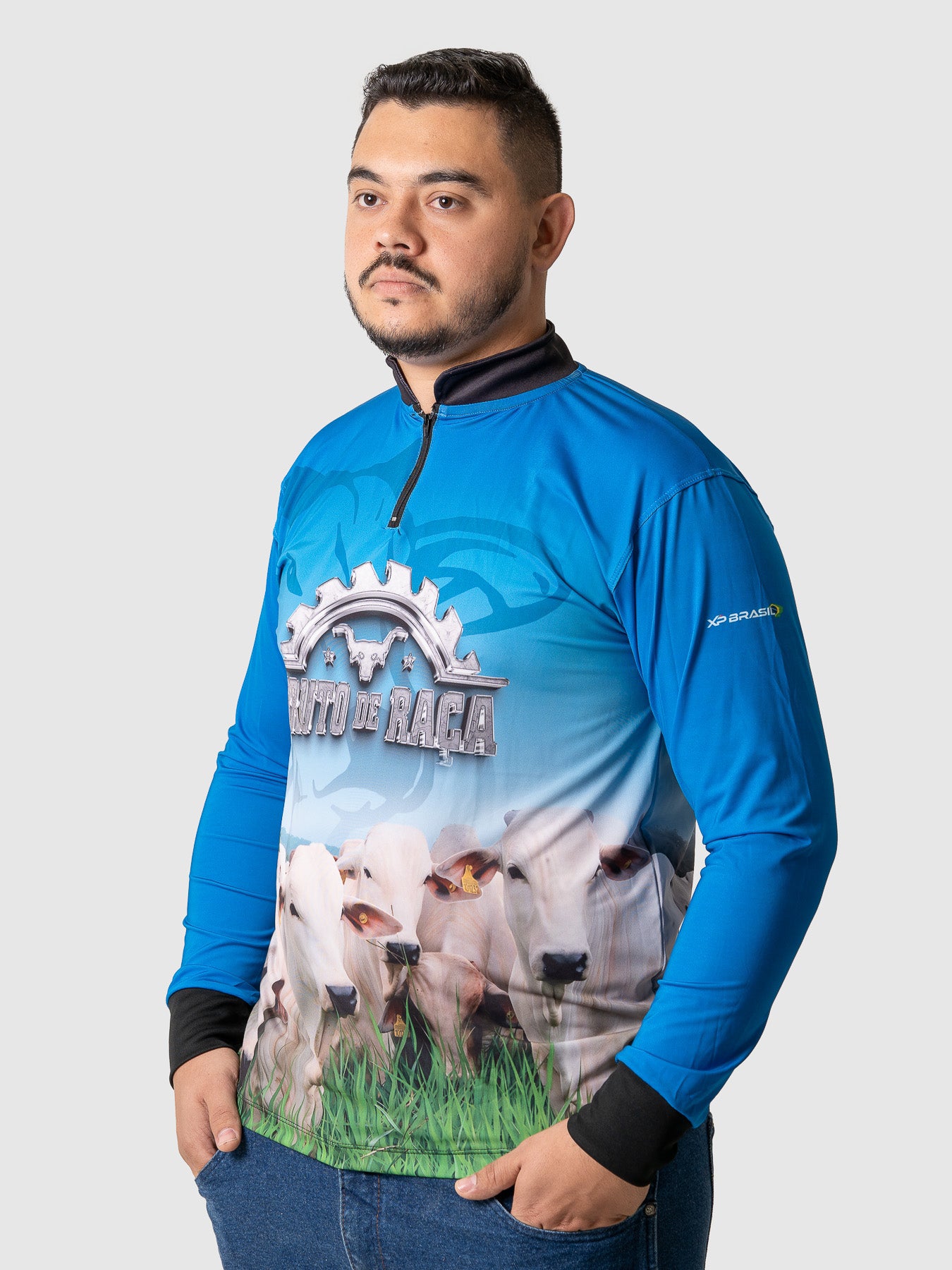 Camiseta Masculina Manga Longa XP BRASIL - AGRO 012