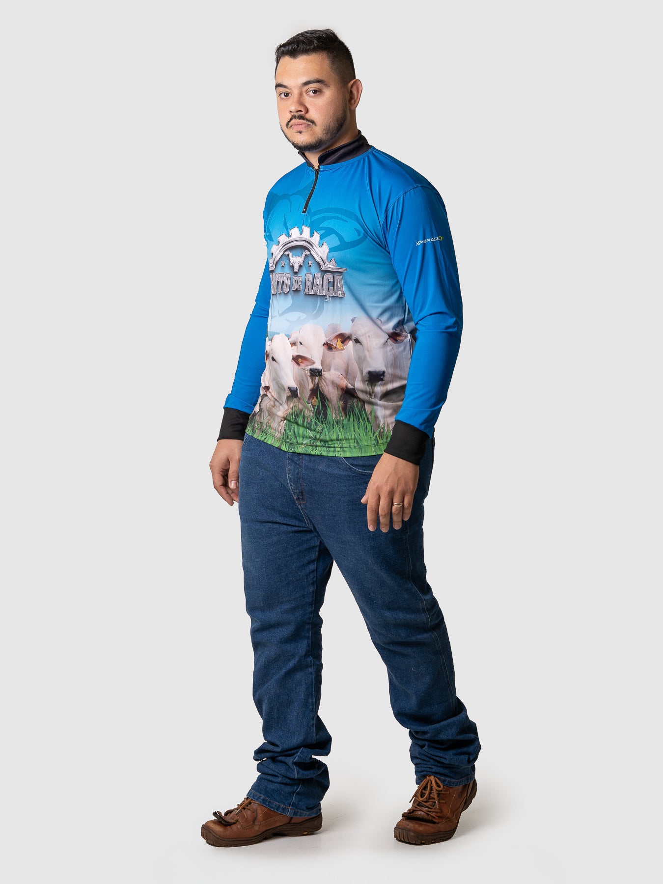 Camiseta Masculina Manga Longa XP BRASIL - AGRO 012
