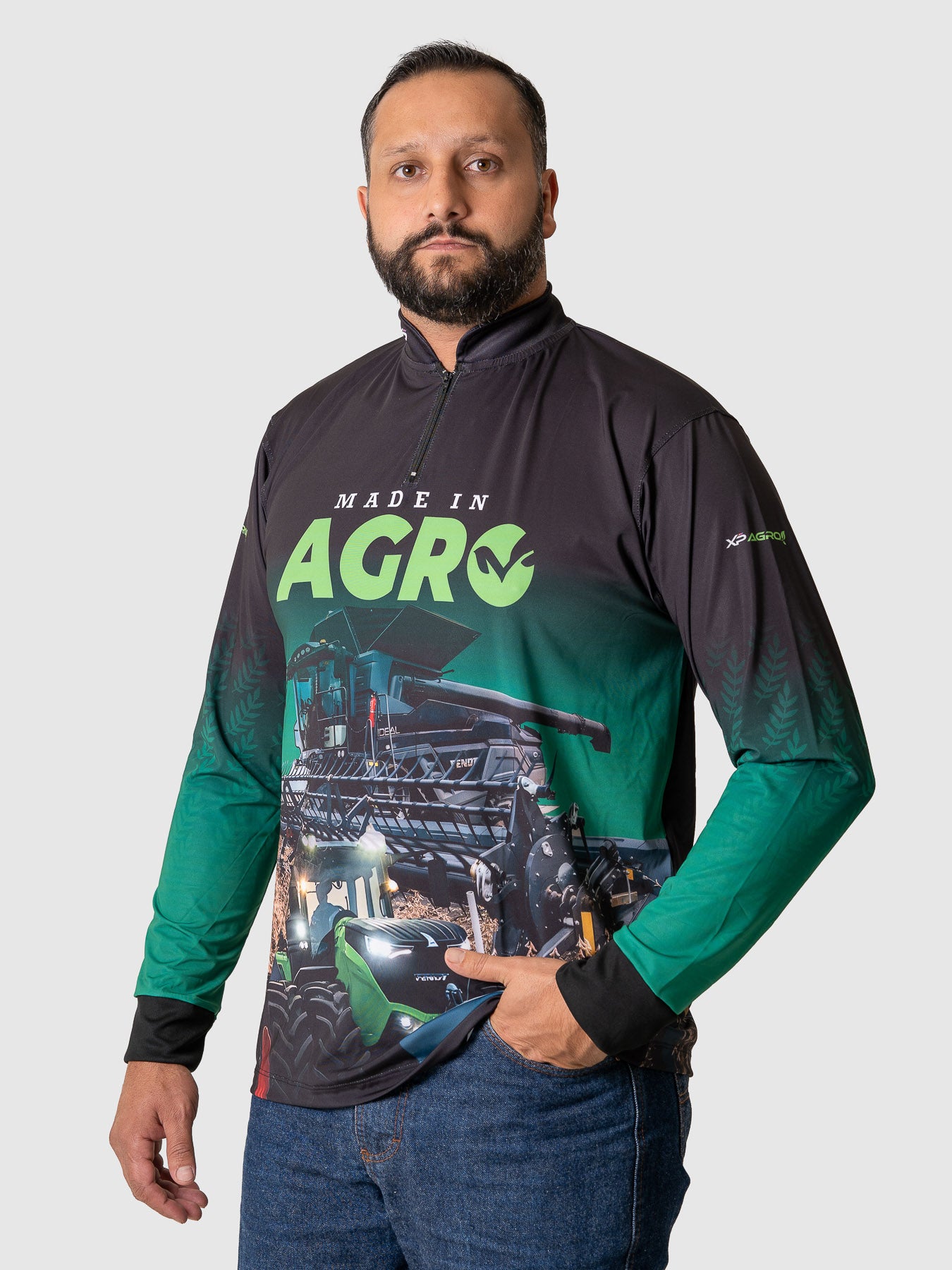 Camiseta Masculina Manga Longa XP BRASIL - AGRO 005