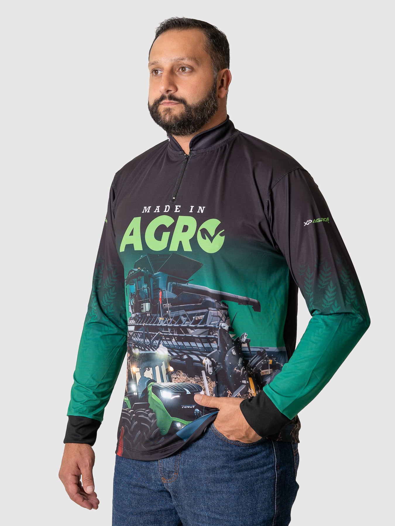 Camiseta Masculina Manga Longa XP BRASIL - AGRO 005