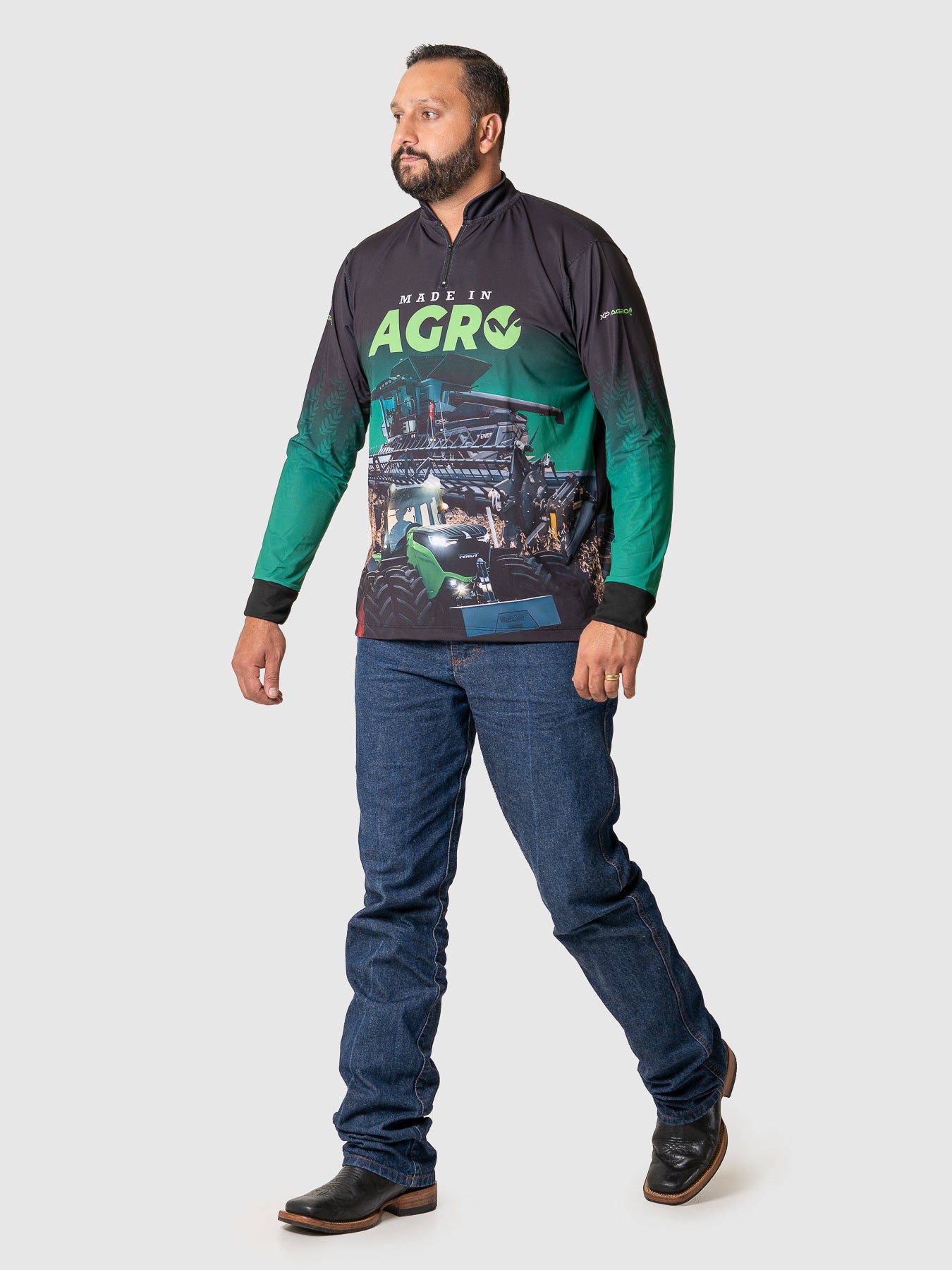 Camiseta Masculina Manga Longa XP BRASIL - AGRO 005