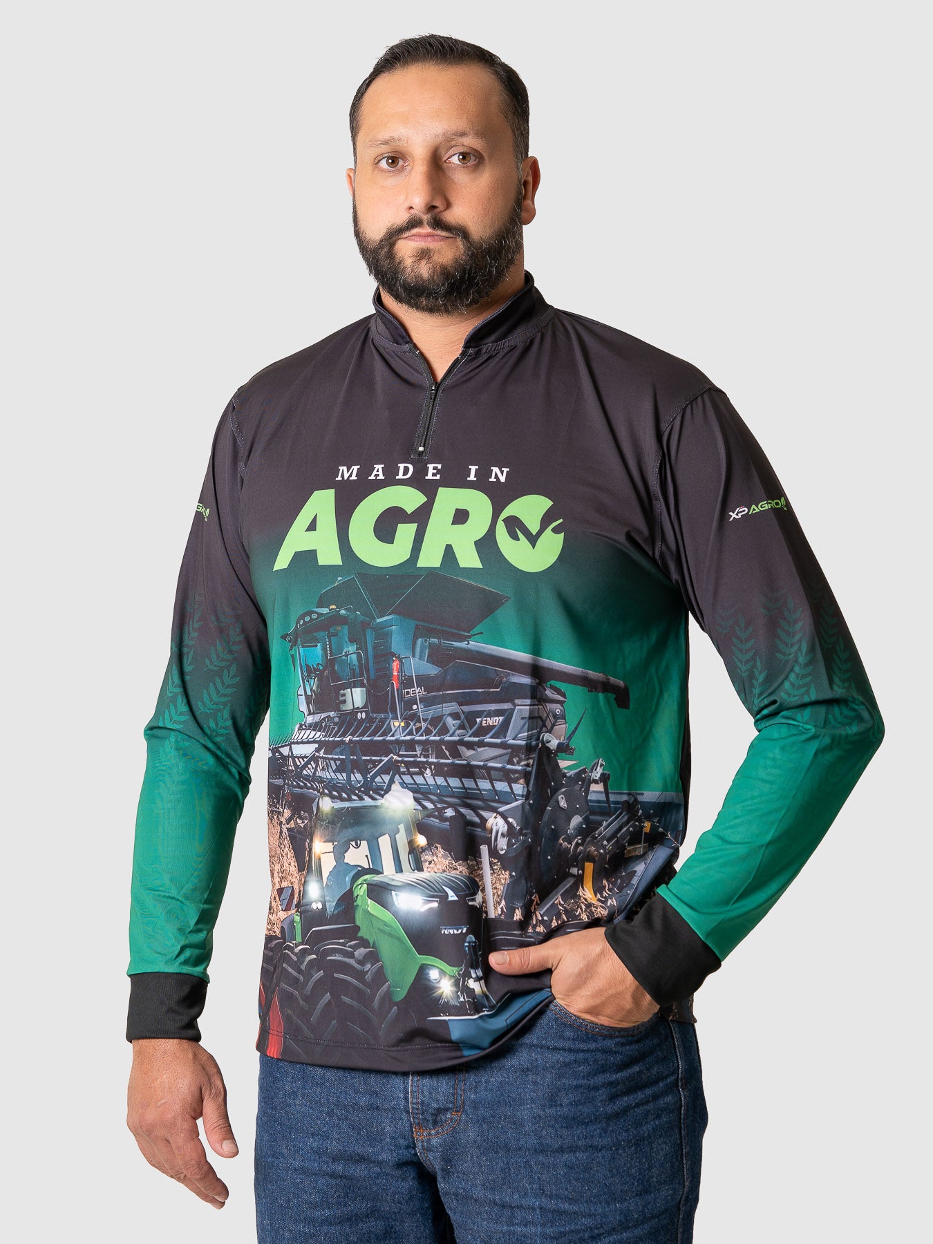 Camiseta Masculina Manga Longa XP BRASIL - AGRO 005