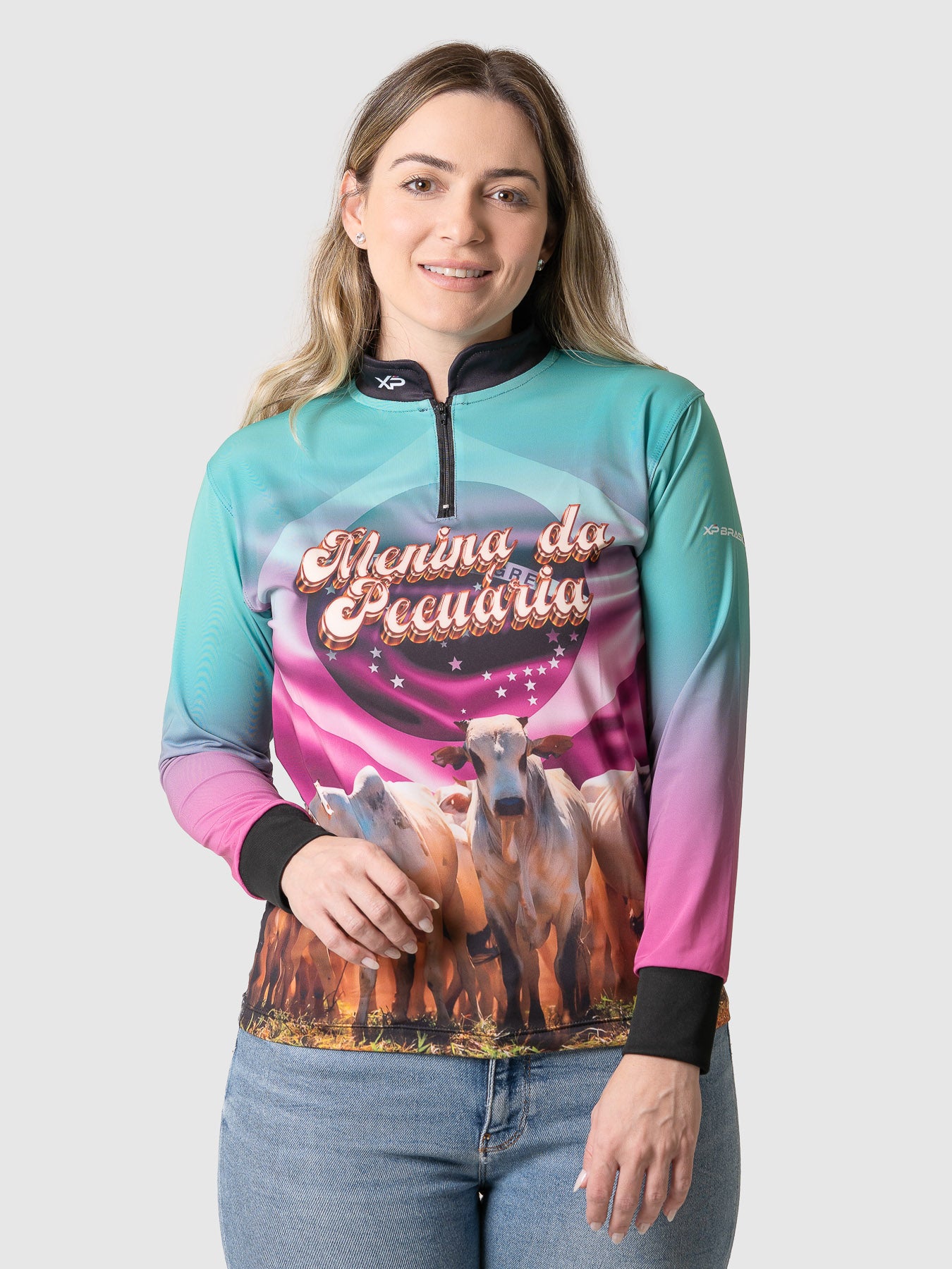 Camisa Agro Feminina | Menina da Pecuária com Proteção UV50+