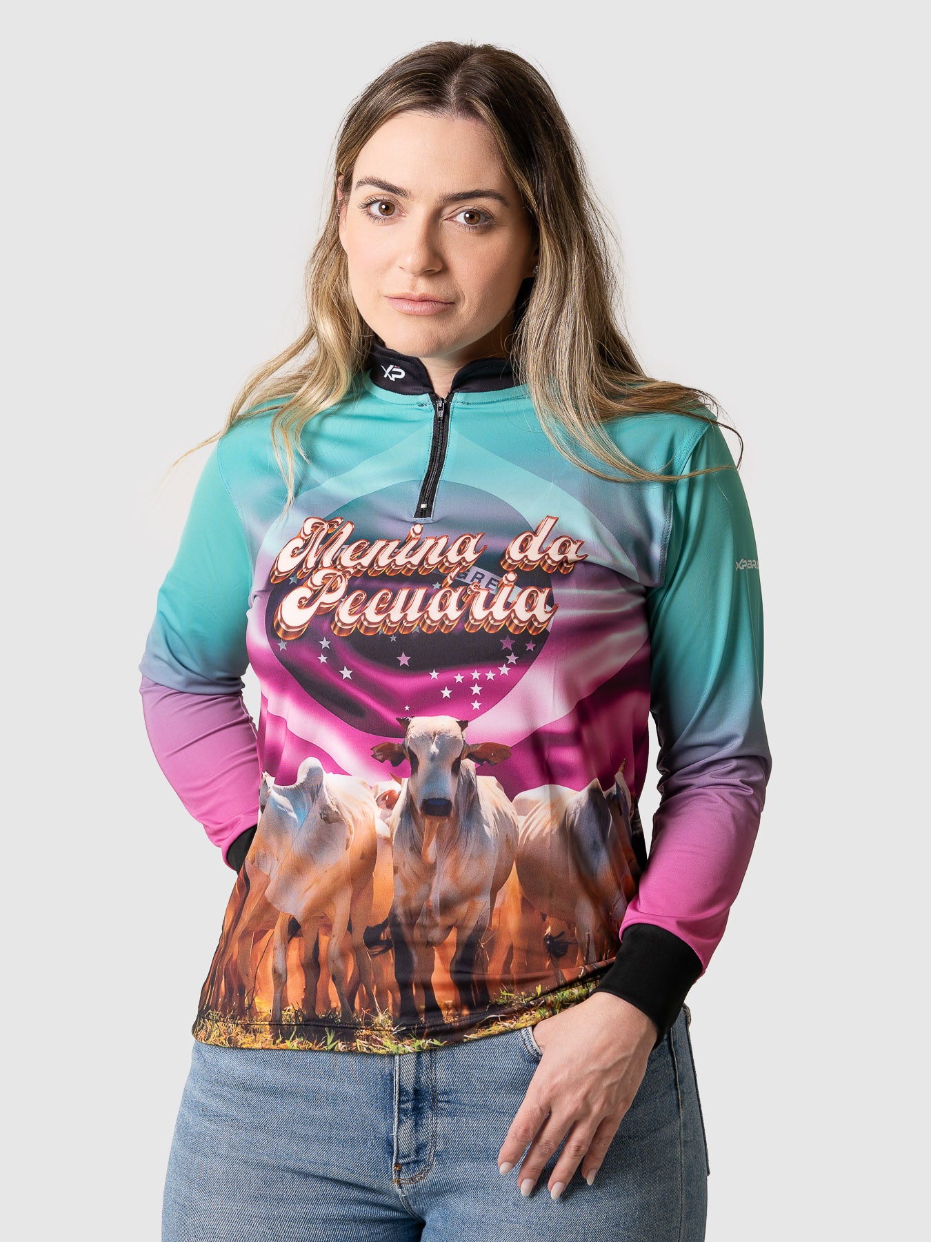 Camisa Agro Feminina | Menina da Pecuária com Proteção UV50+