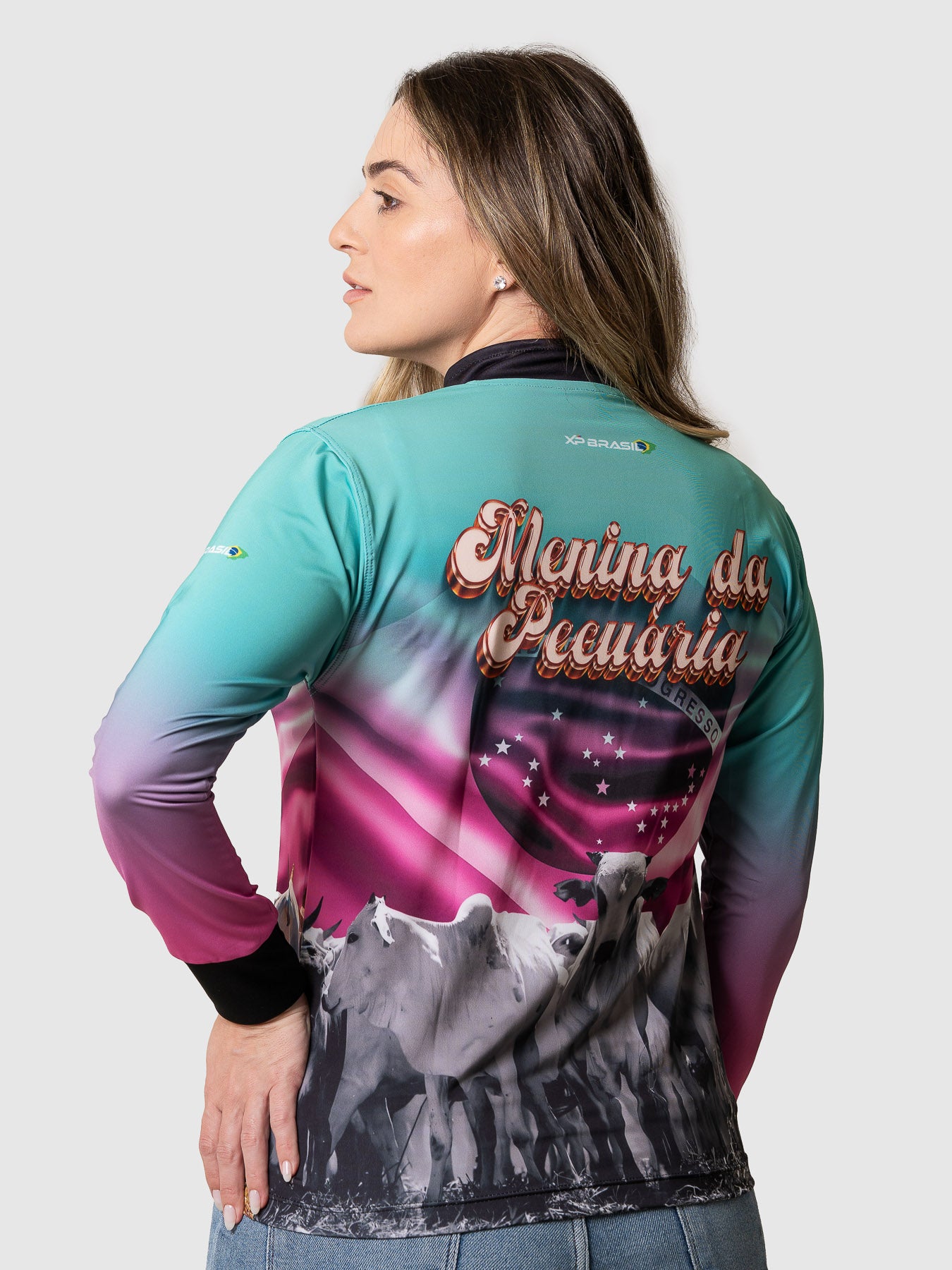 Camiseta Feminina Manga Longa XP BRASIL - FEM 002