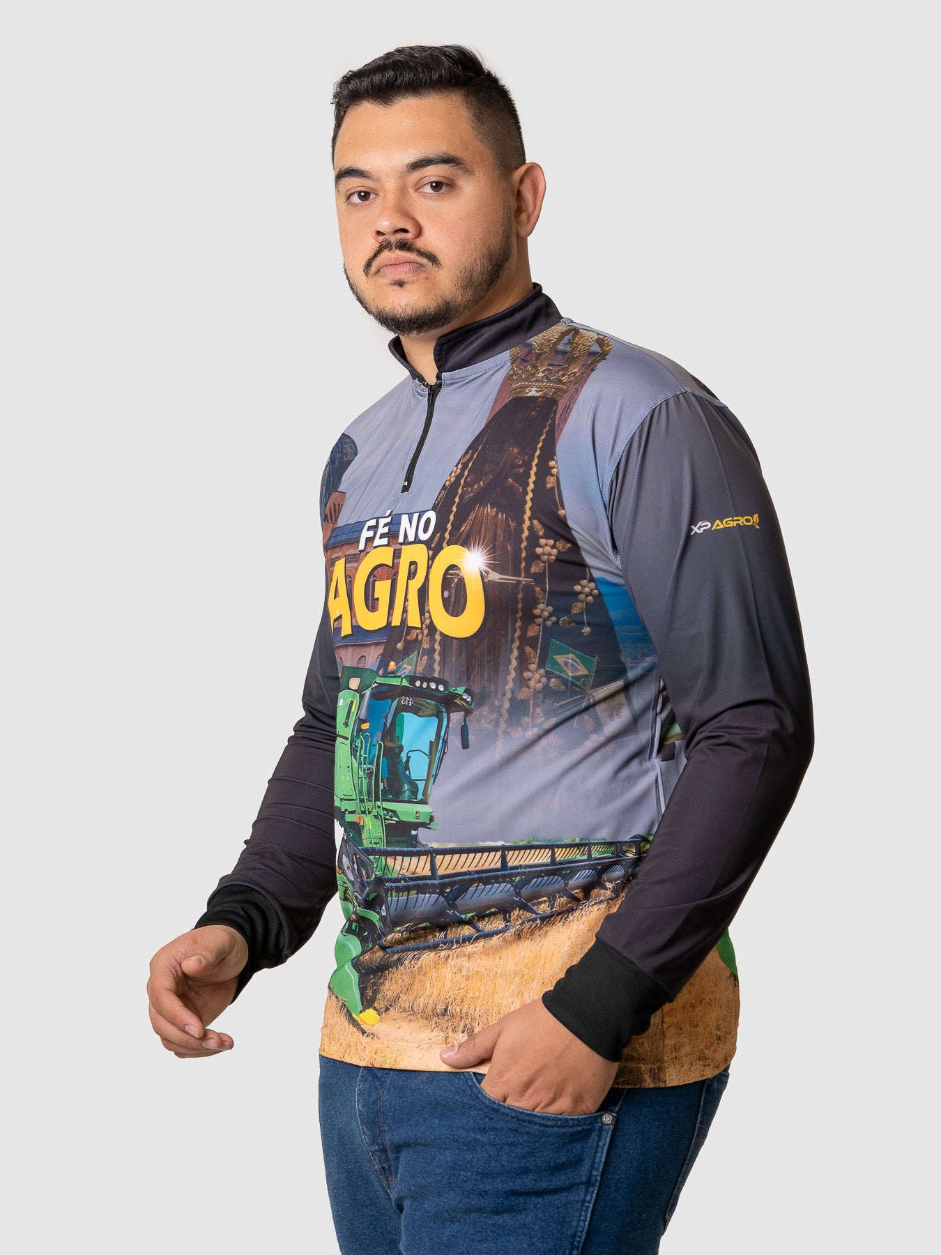 Camiseta Masculina Manga Longa XP BRASIL - AGRO 006