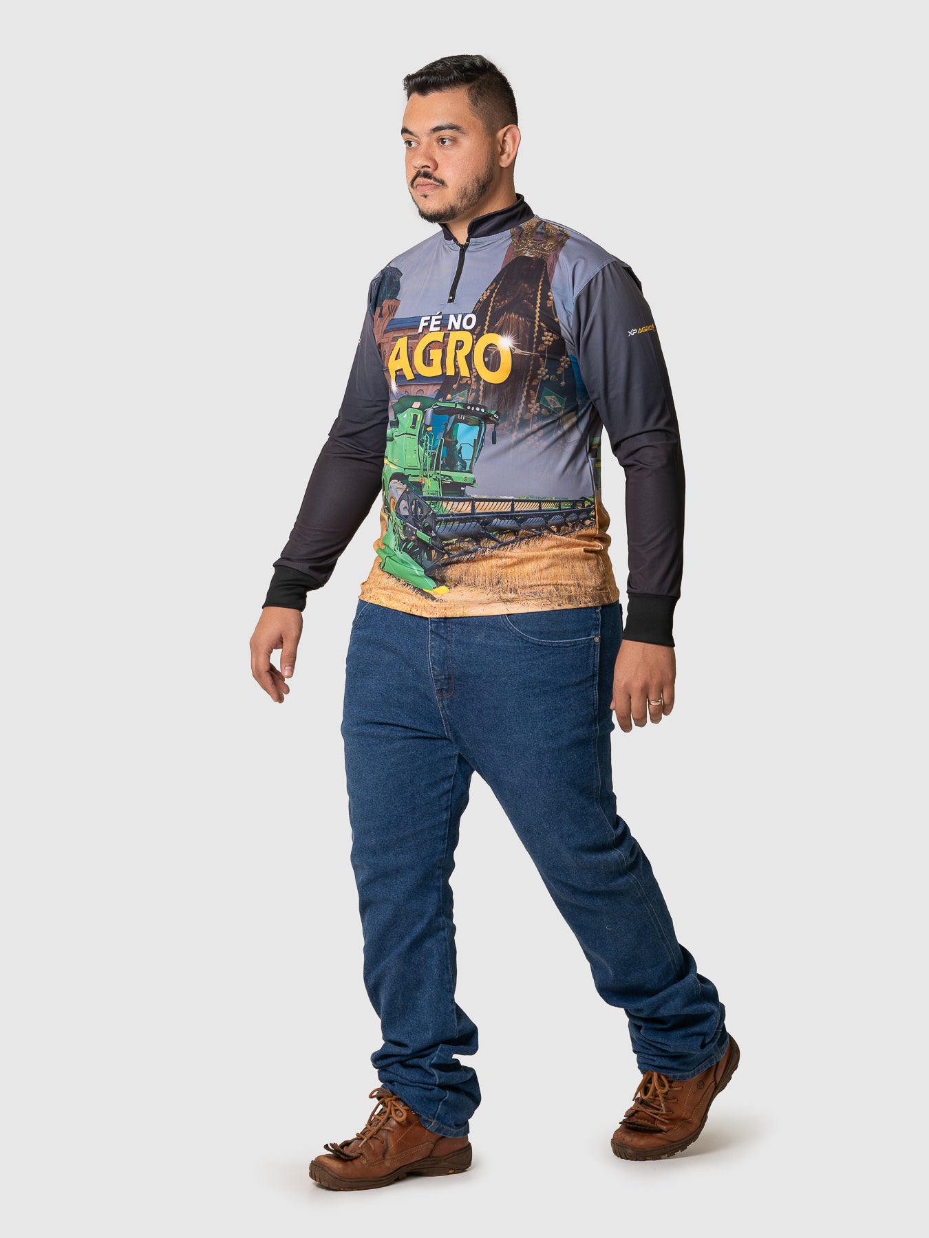 Camiseta Masculina Manga Longa XP BRASIL - AGRO 006