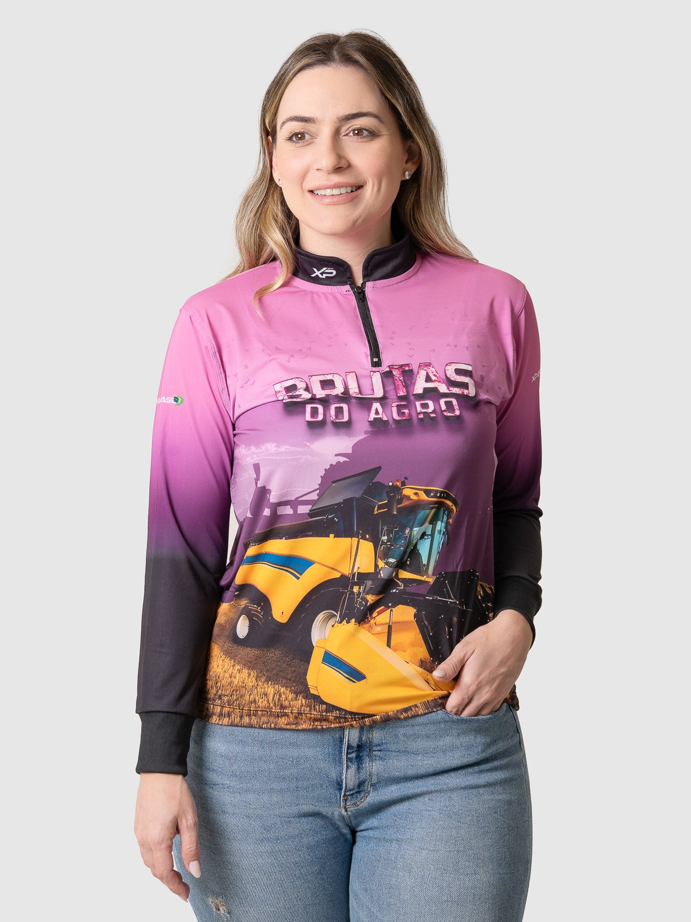 Camiseta Feminina Manga Longa XP BRASIL - FEM 003