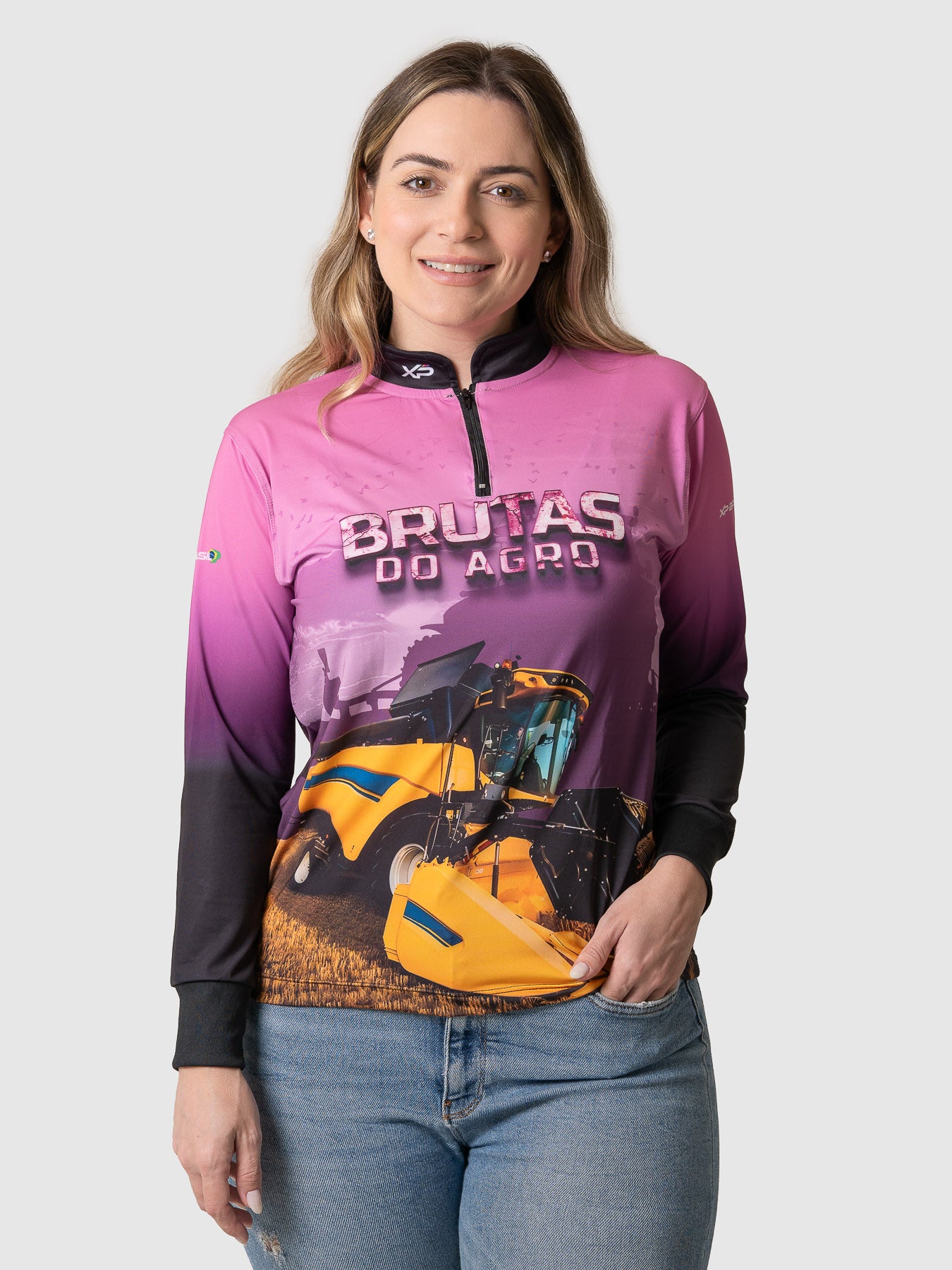 Camiseta Feminina Manga Longa XP BRASIL - FEM 003