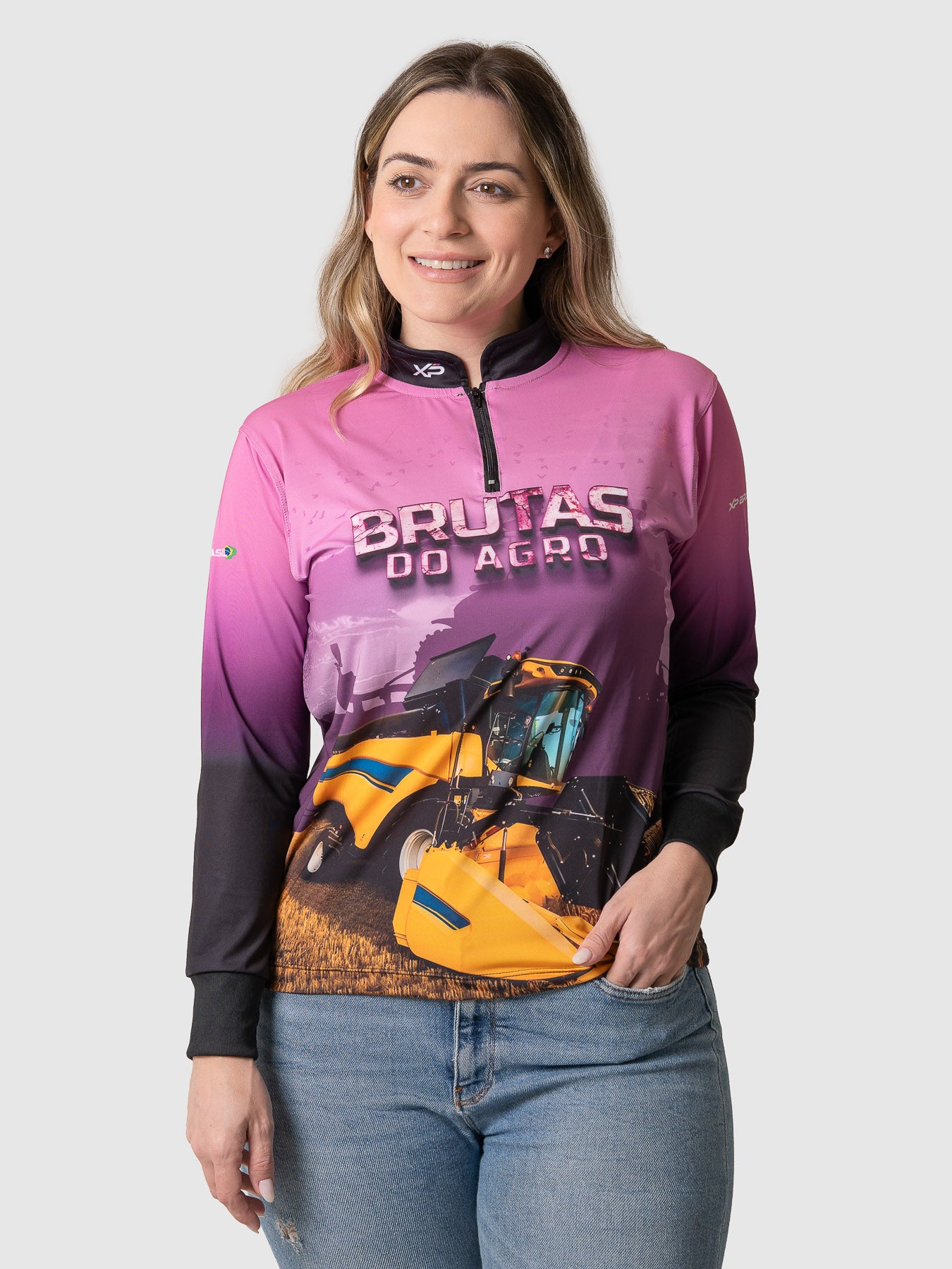 Camiseta Feminina Manga Longa XP BRASIL - FEM 003
