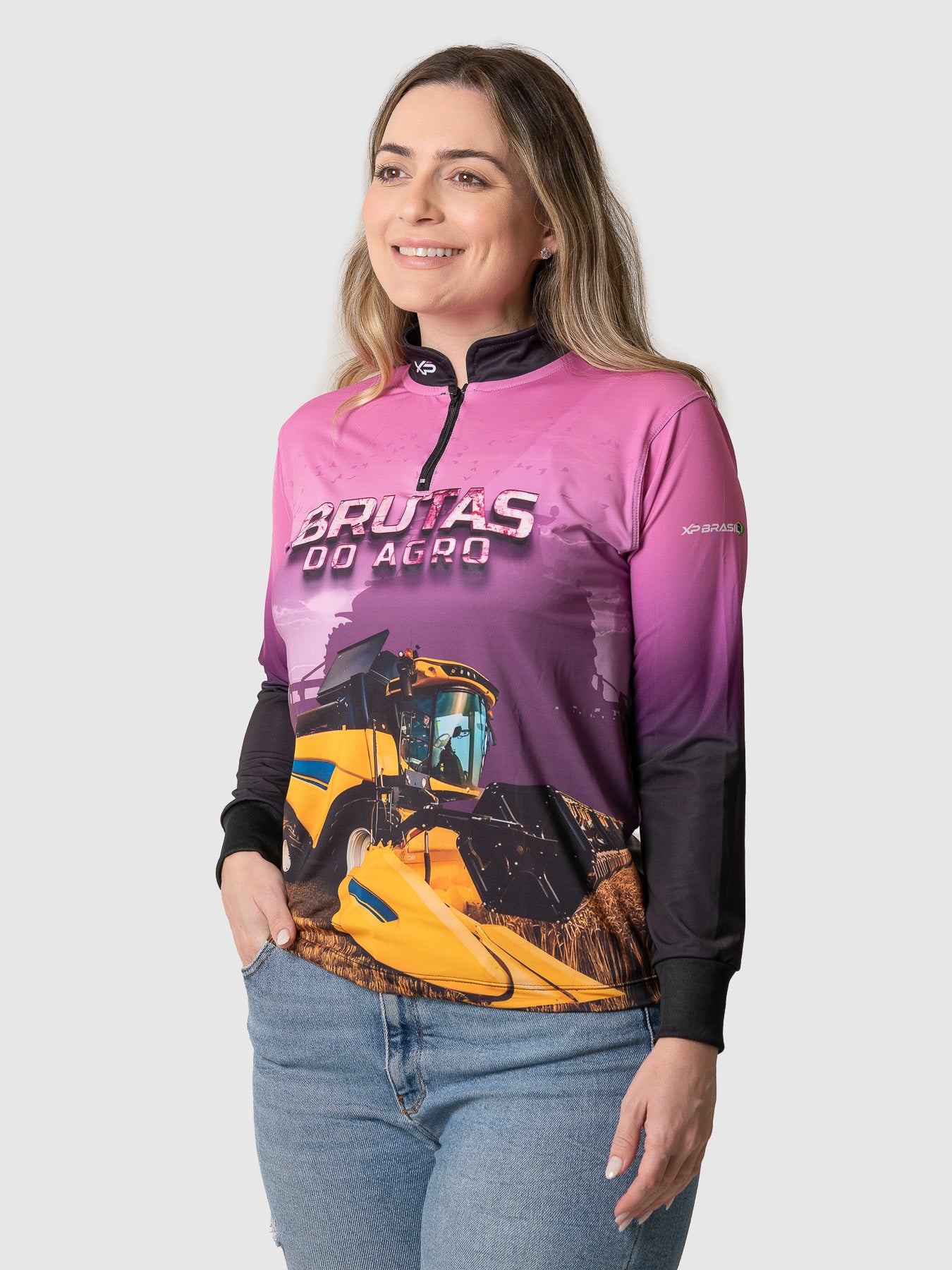 Camiseta Feminina Manga Longa XP BRASIL - FEM 003