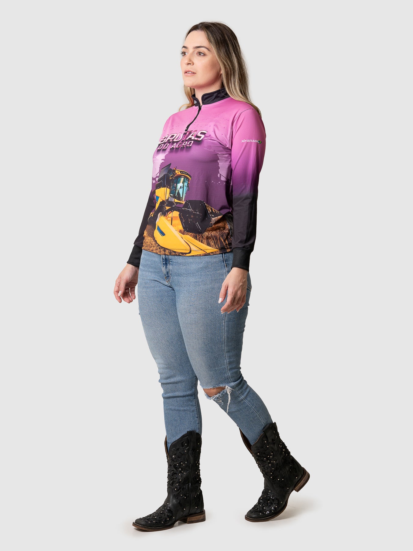 Camiseta Feminina Manga Longa XP BRASIL - FEM 003