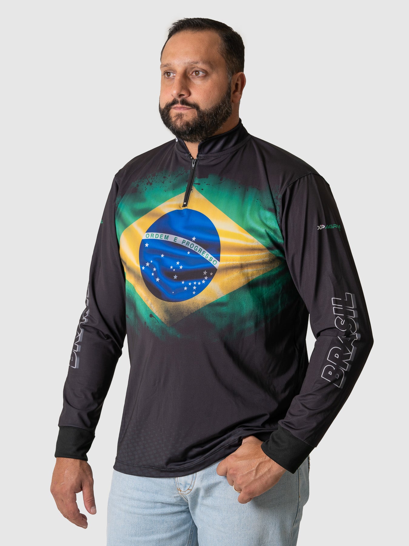 Camiseta Masculina Manga Longa XP BRASIL - AGRO 007