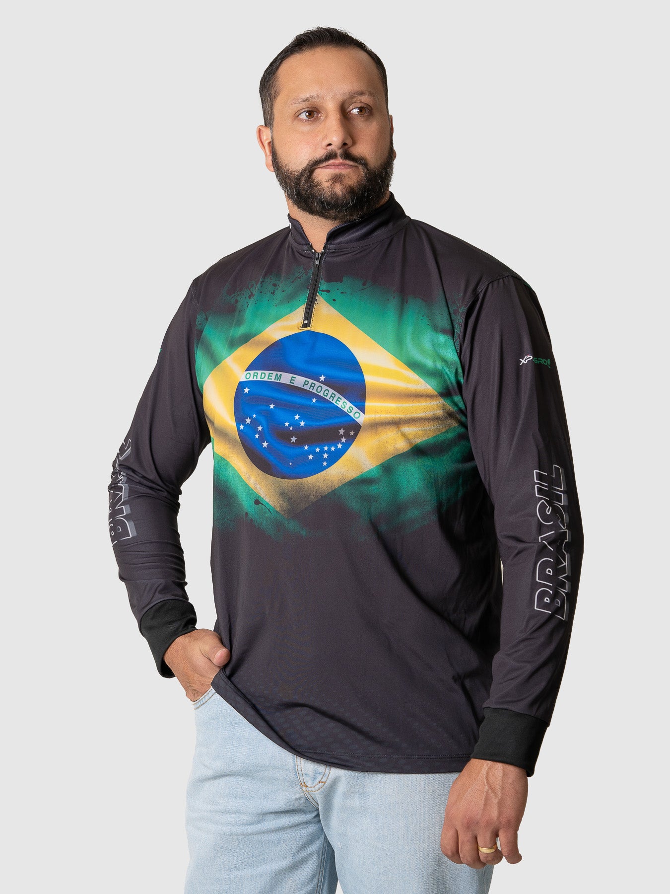 Camiseta Masculina Manga Longa XP BRASIL - AGRO 007