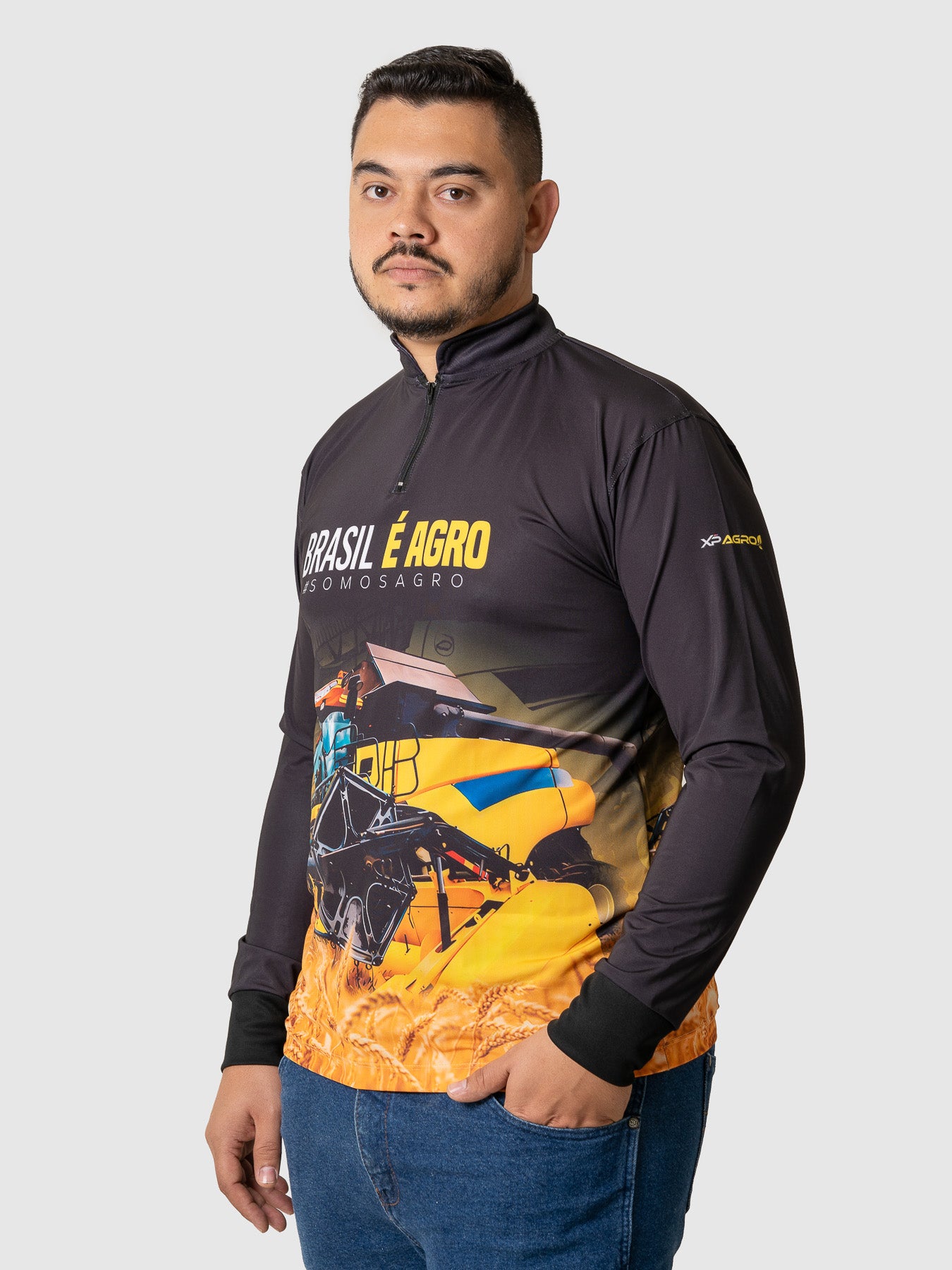 Camiseta Masculina Manga Longa XP BRASIL - AGRO 001