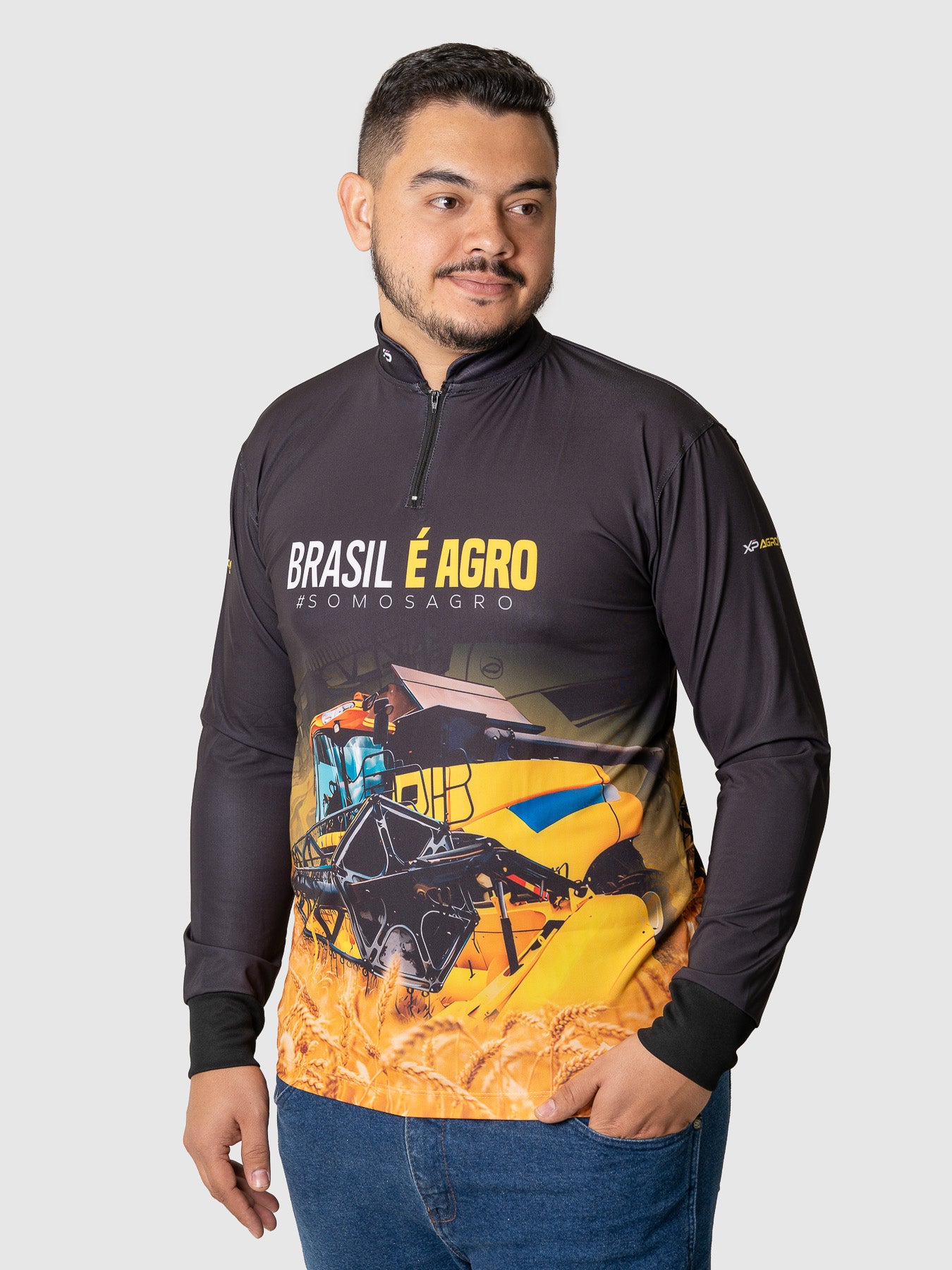 Camiseta Masculina Manga Longa XP BRASIL - AGRO 001