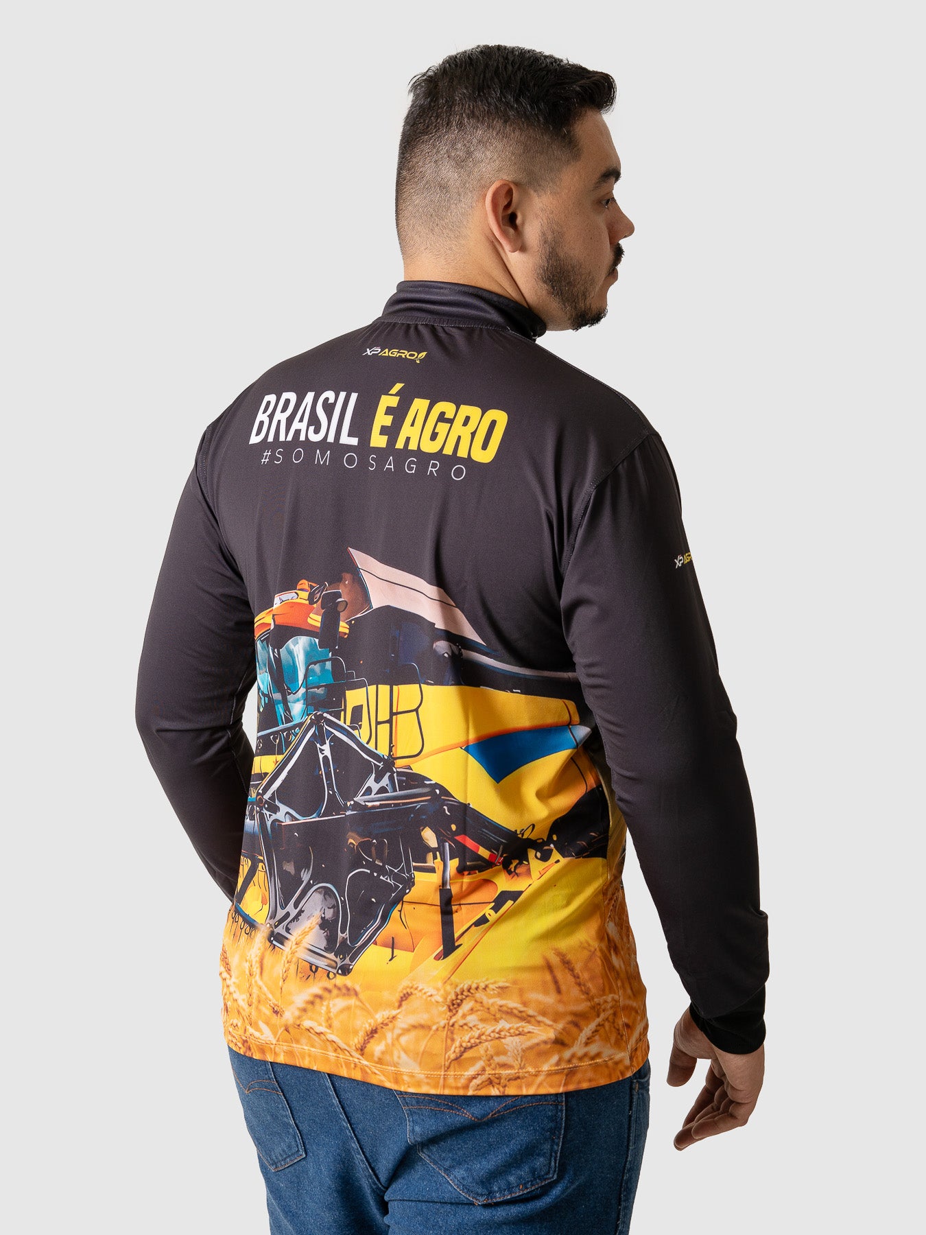 Camiseta Masculina Manga Longa XP BRASIL - AGRO 001