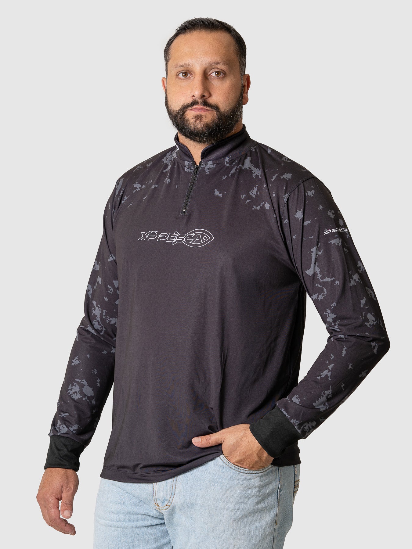 Camiseta Masculina Manga Longa XP BRASIL - PESCA 010