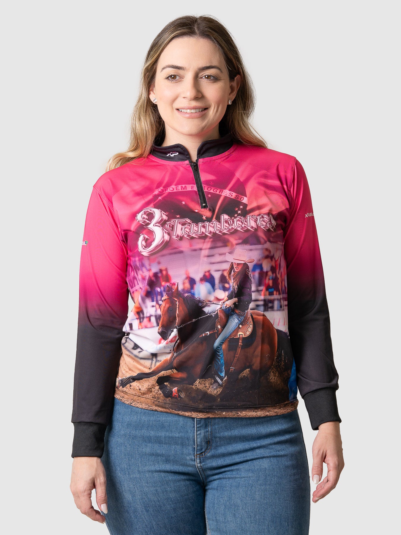 Camiseta Feminina Manga Longa XP BRASIL - FEM 001