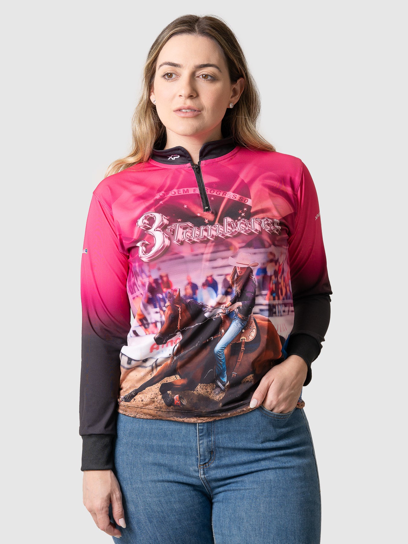 Camiseta Feminina Manga Longa XP BRASIL - FEM 001