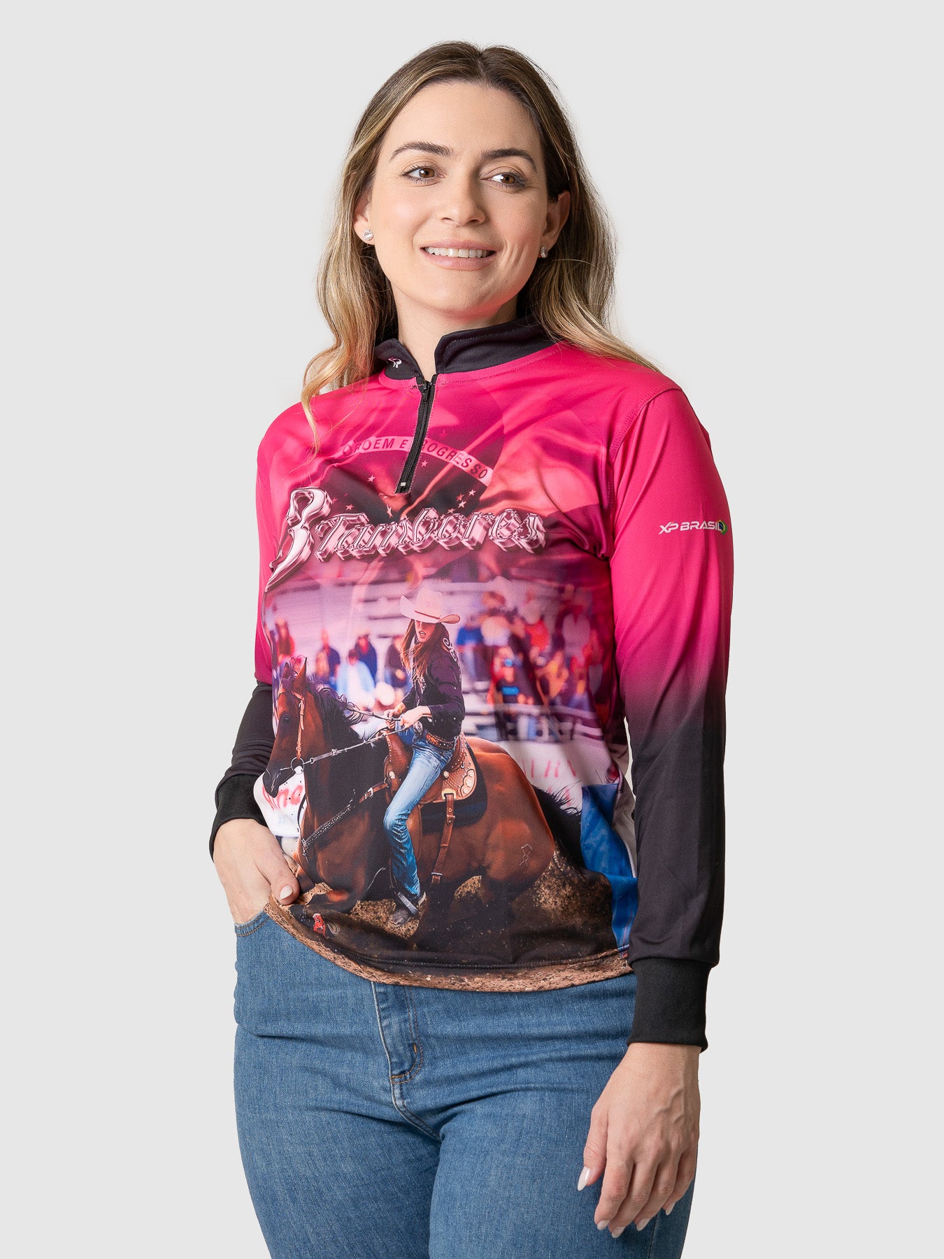 Camiseta Feminina Manga Longa XP BRASIL - FEM 001