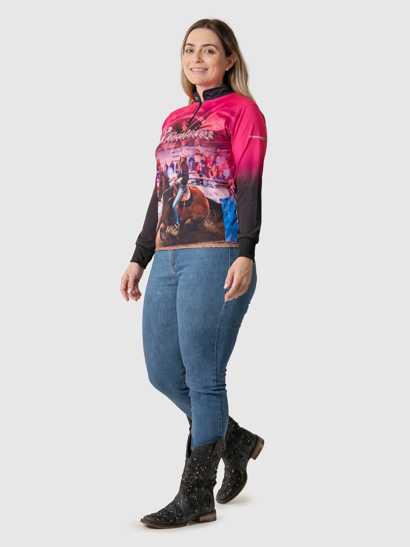 Camiseta Feminina Manga Longa XP BRASIL - FEM 001