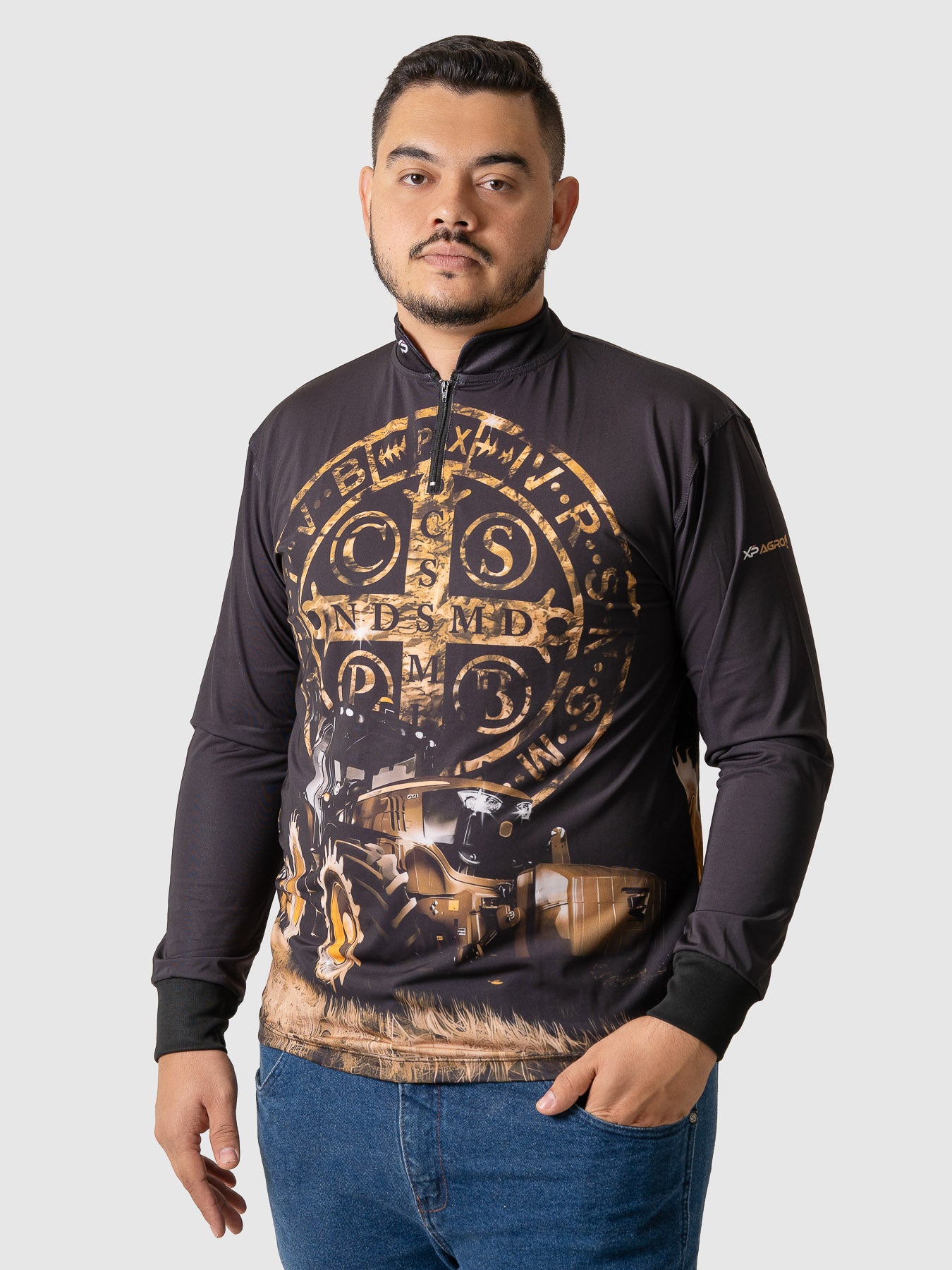 Camiseta Masculina Manga Longa XP BRASIL - AGRO 004