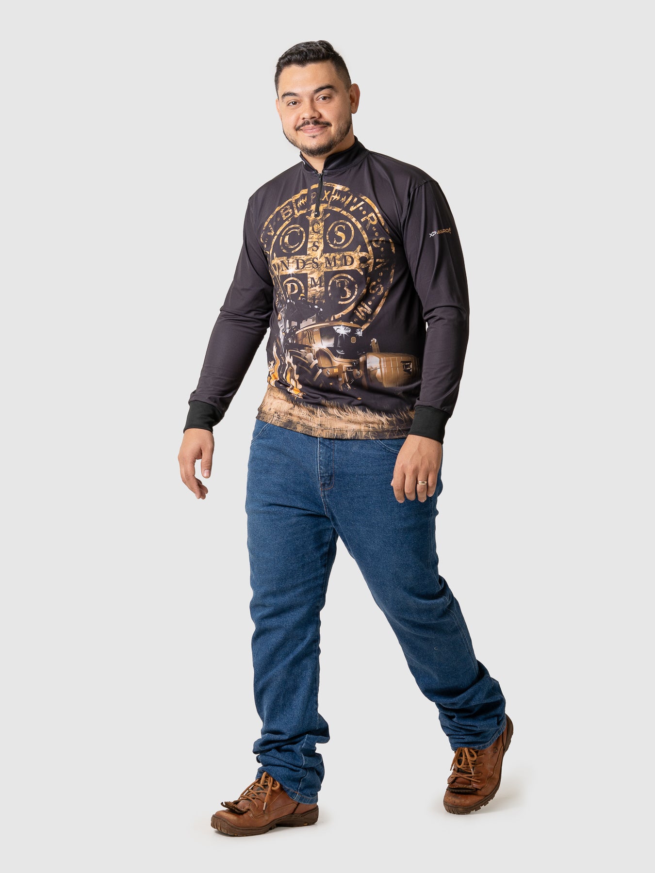 Camiseta Masculina Manga Longa XP BRASIL - AGRO 004
