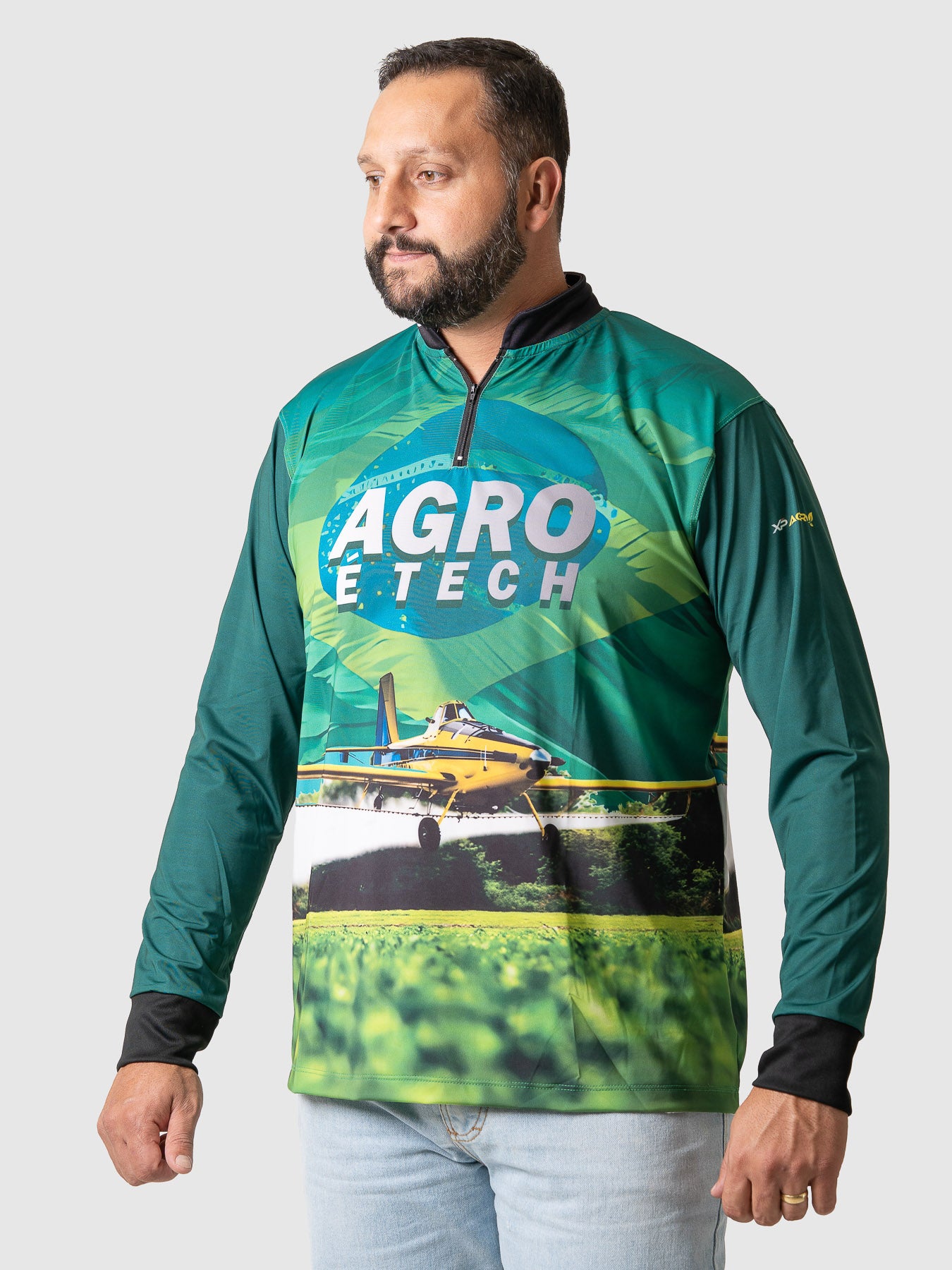 Camiseta Masculina Manga Longa XP BRASIL - AGRO 009