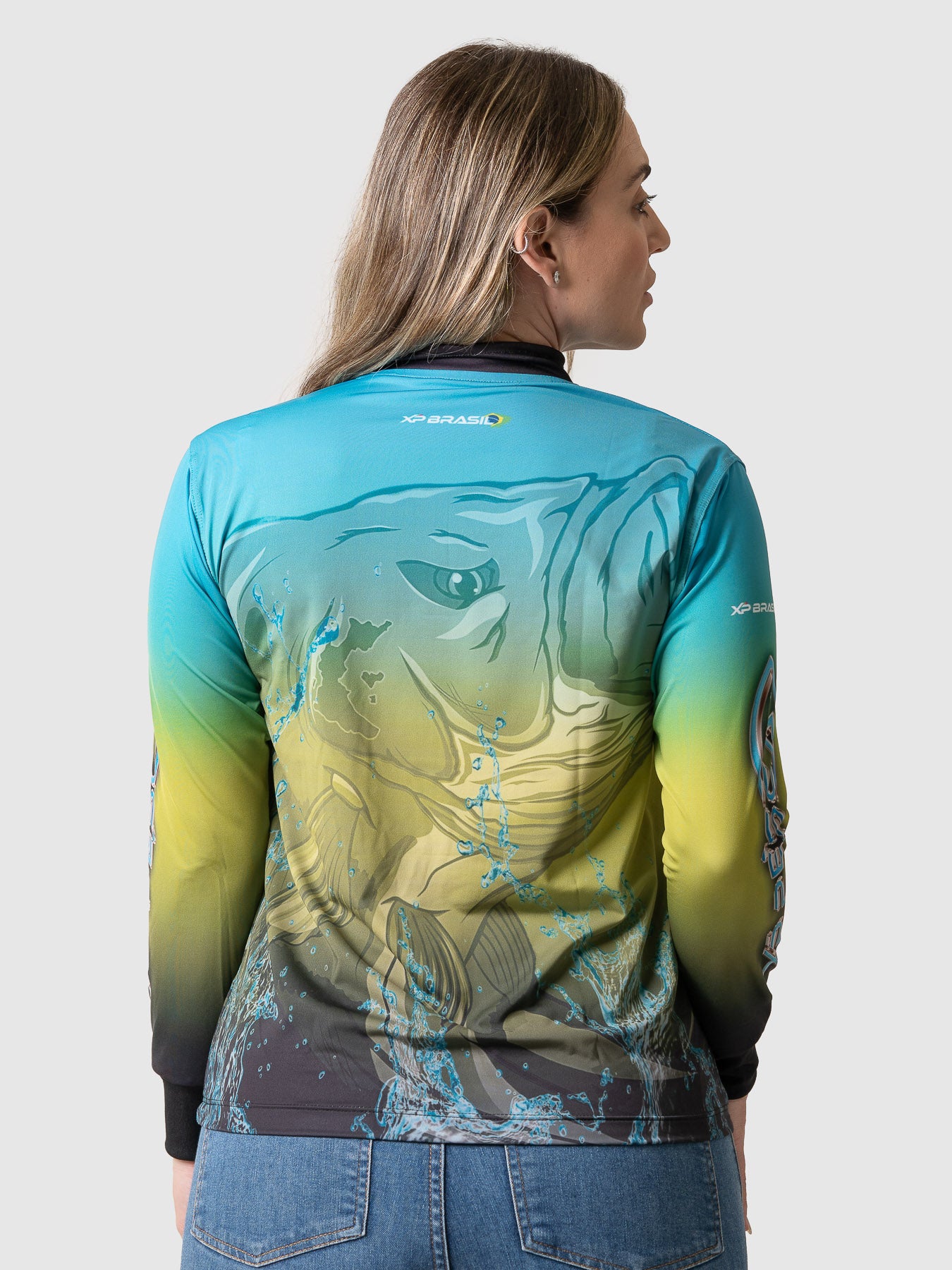 Camiseta Feminina Manga Longa XP BRASIL - PESCA 009