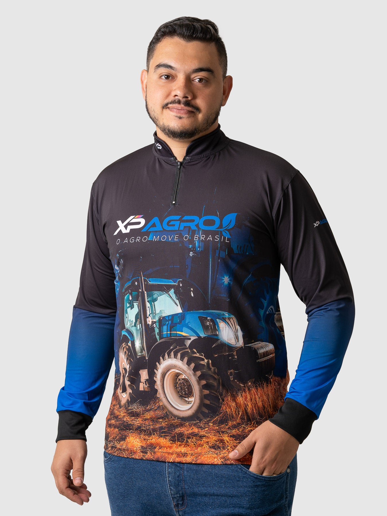 Camiseta Masculina Manga Longa XP BRASIL - AGRO 002
