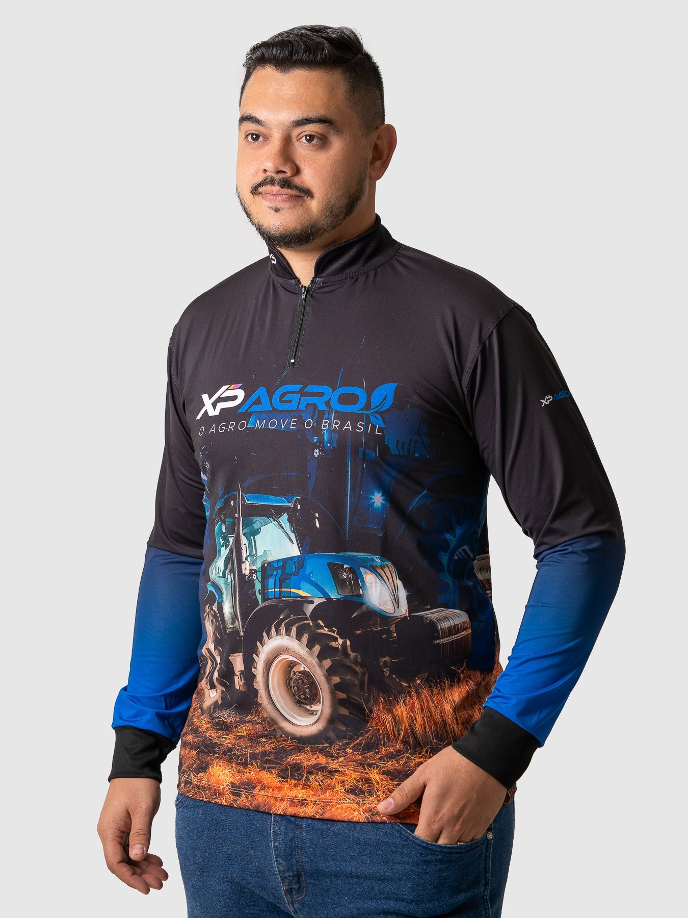 Camiseta Masculina Manga Longa XP BRASIL - AGRO 002