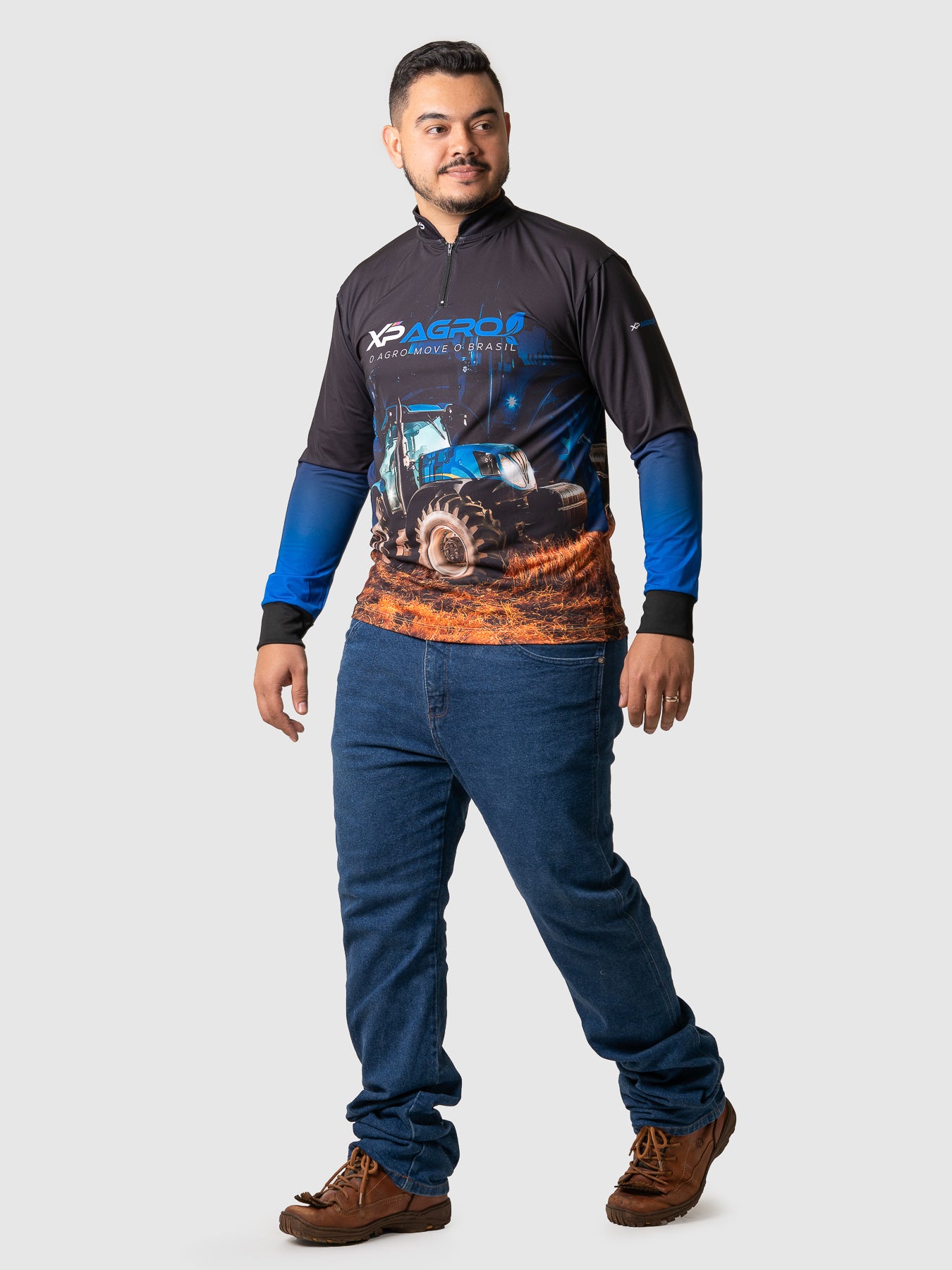 Camiseta Masculina Manga Longa XP BRASIL - AGRO 002