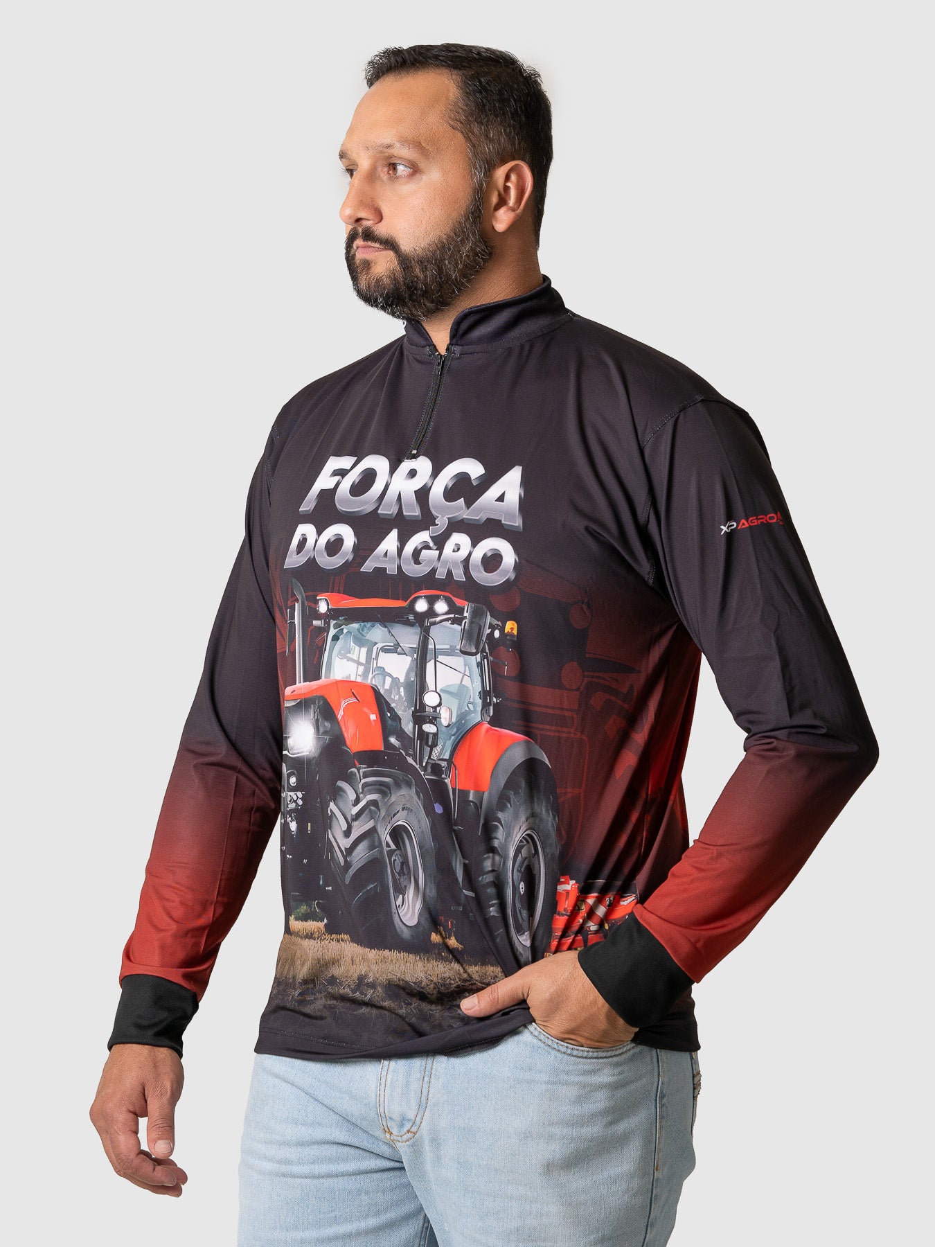 Camiseta Masculina Manga Longa XP BRASIL - AGRO 003