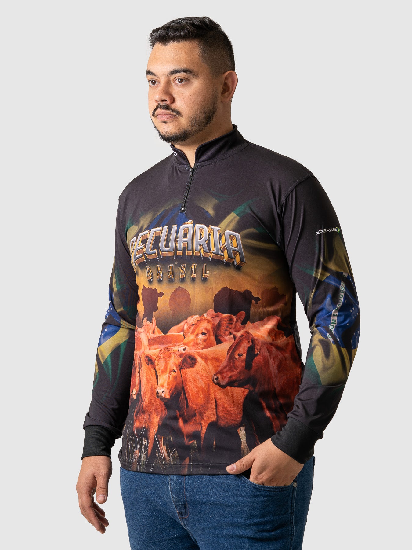 Camiseta Masculina Manga Longa XP BRASIL - AGRO 011