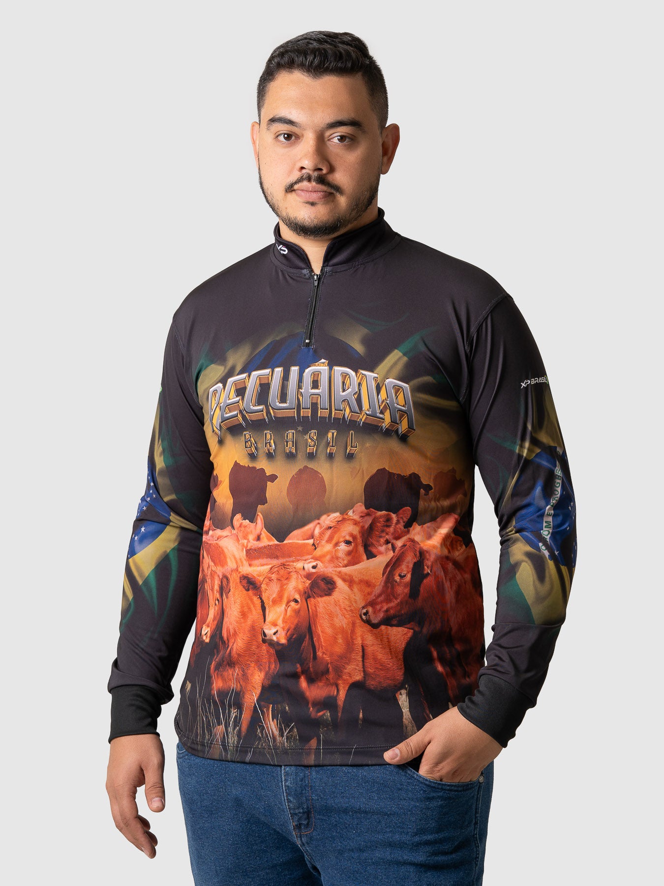 Camiseta Masculina Manga Longa XP BRASIL - AGRO 011