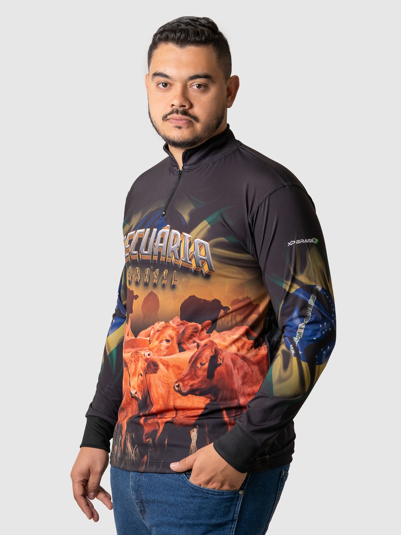 Camiseta Masculina Manga Longa XP BRASIL - AGRO 011