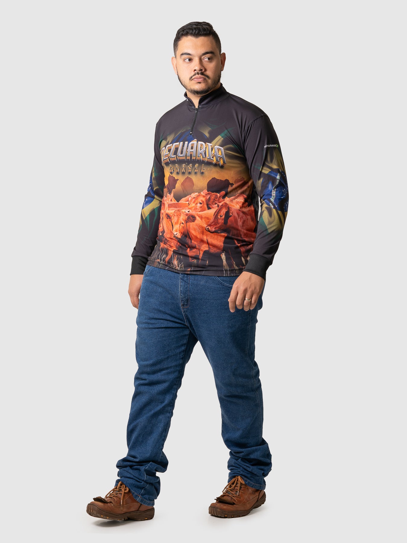 Camiseta Masculina Manga Longa XP BRASIL - AGRO 011