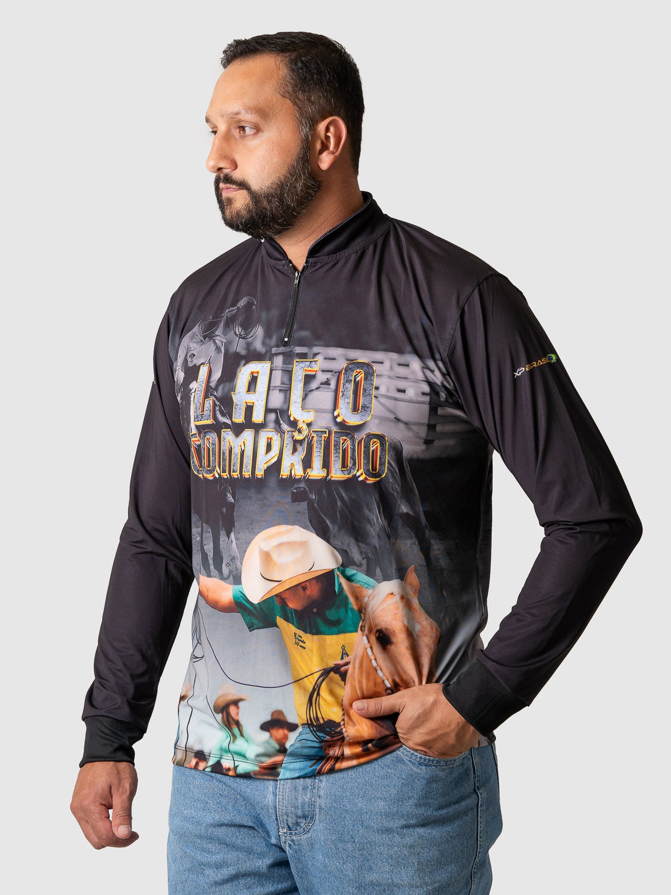 Camiseta Masculina Manga Longa XP BRASIL - AGRO 014