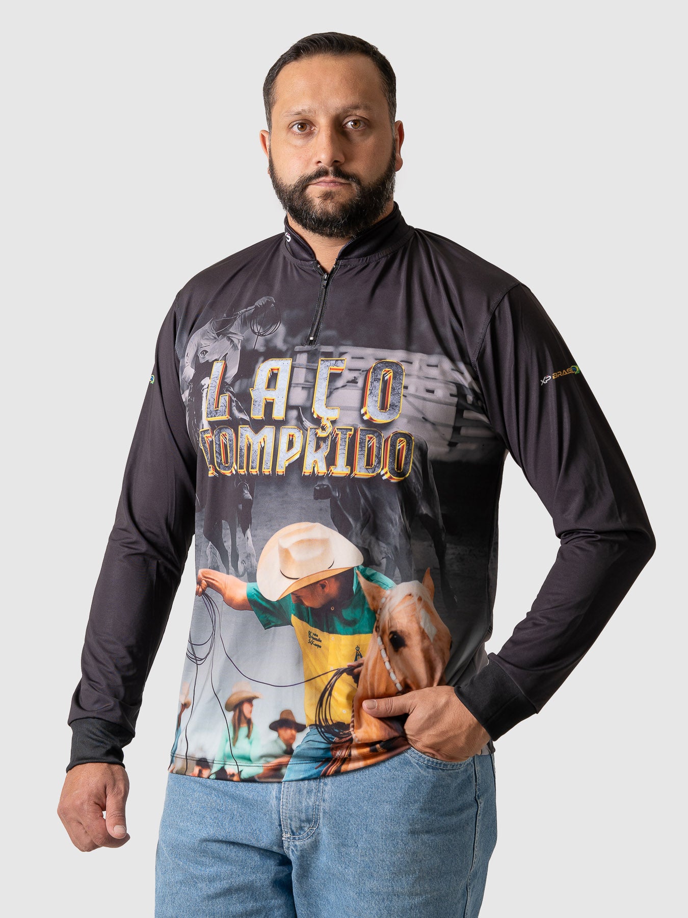 Camiseta Masculina Manga Longa XP BRASIL - AGRO 014