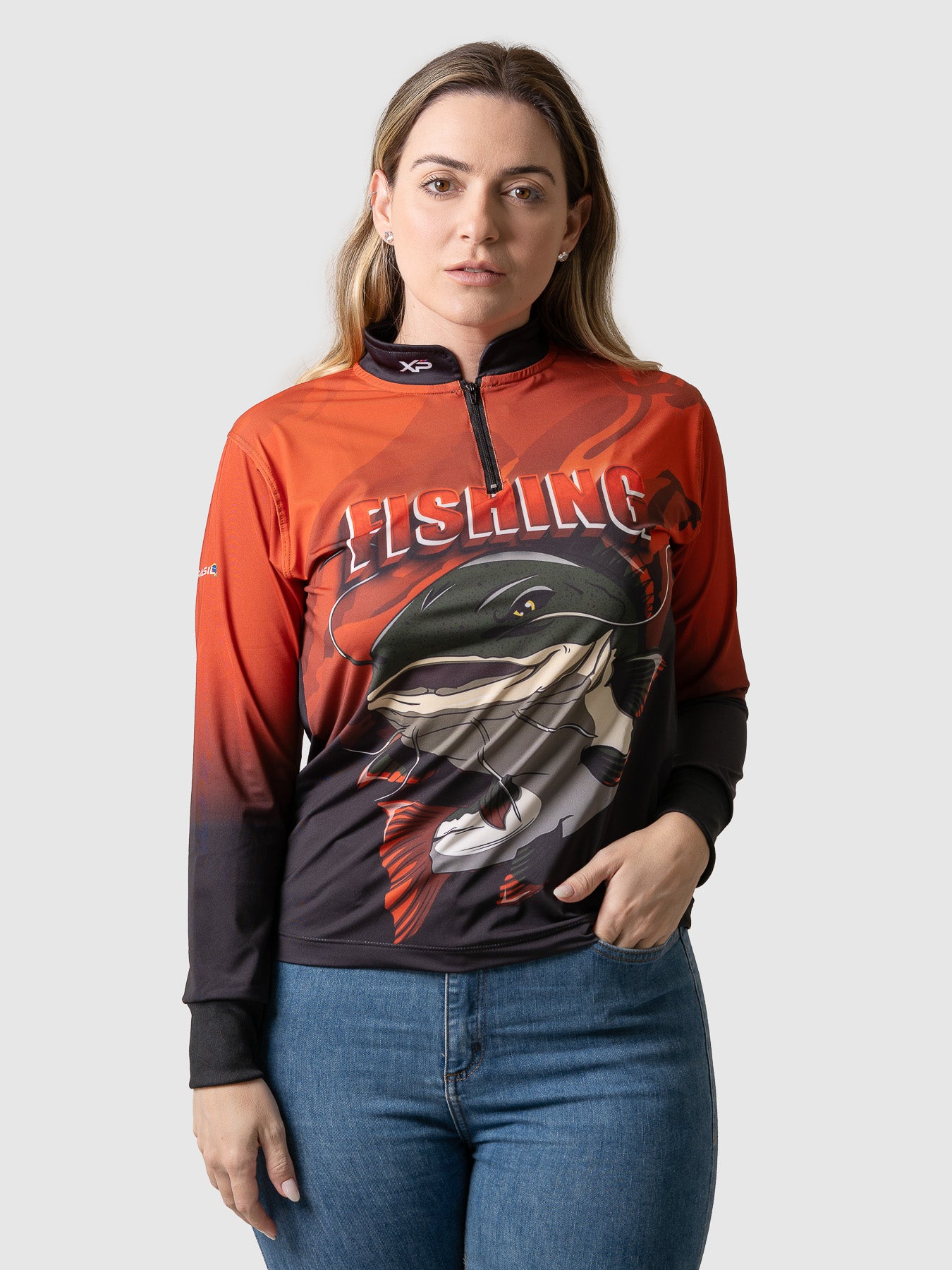 Camiseta Feminina Manga Longa XP BRASIL - PESCA 002