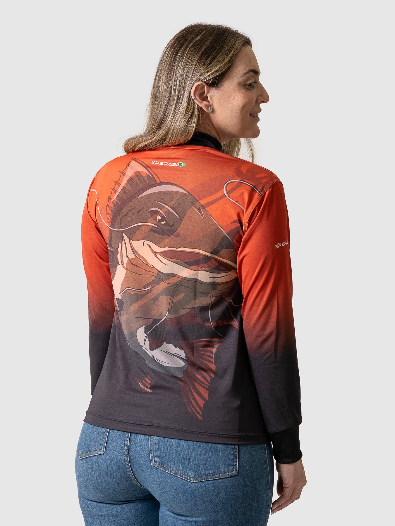 Camiseta Feminina Manga Longa XP BRASIL - PESCA 002